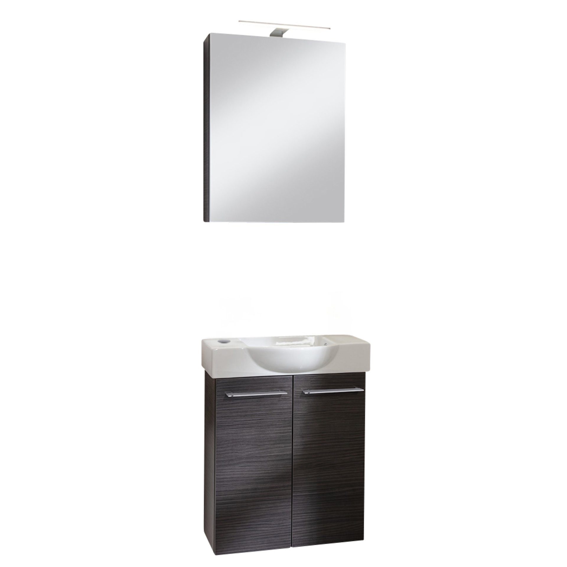 FACKELMANN Badmöbel-Set Gäste-WC-Set, Waschtisch-Kombination, Badezimmermöbel-Set