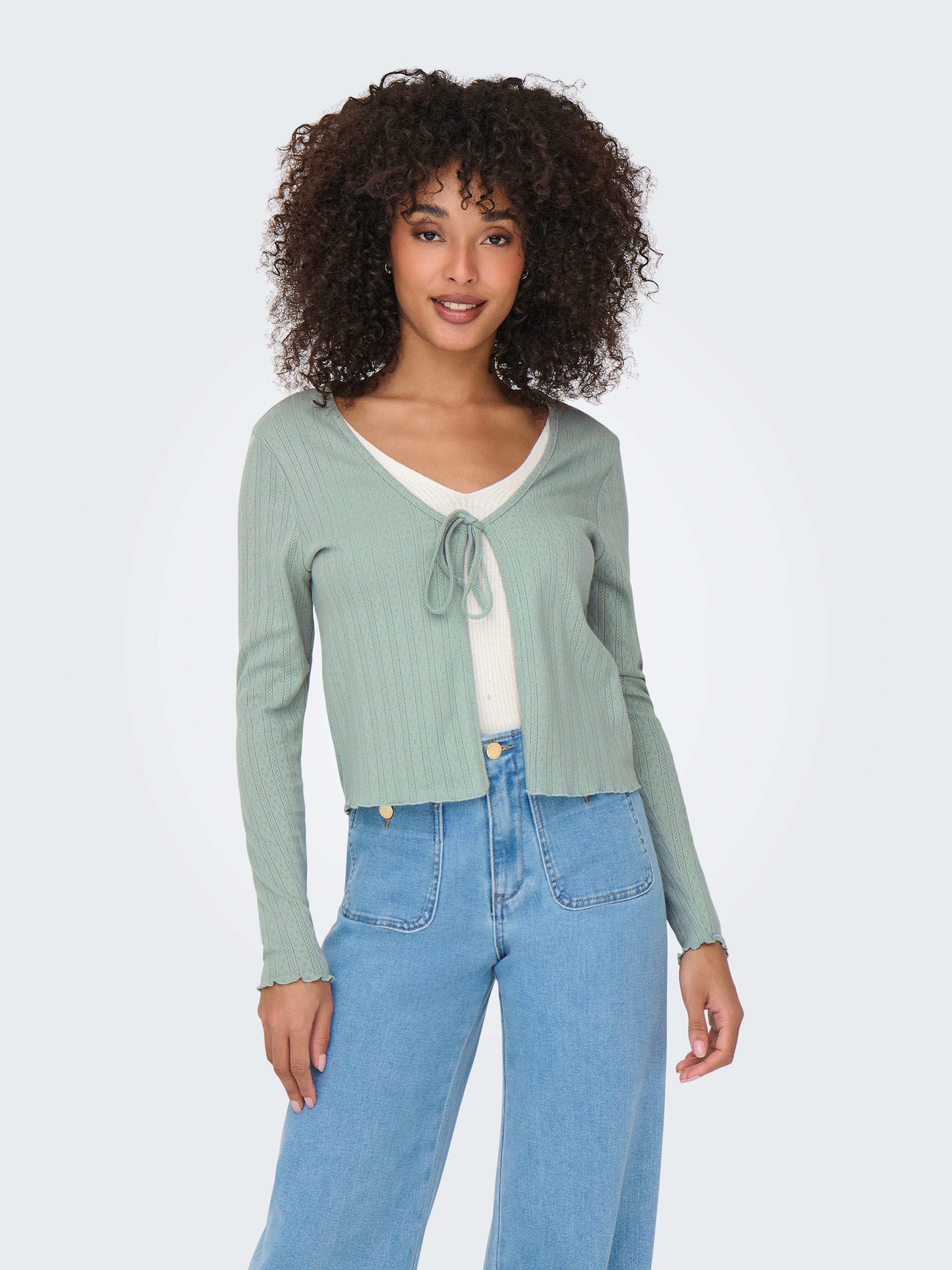 ONLY Strickjacke ONLCARLOTTA L/S STRING CARDIGAN günstig online kaufen