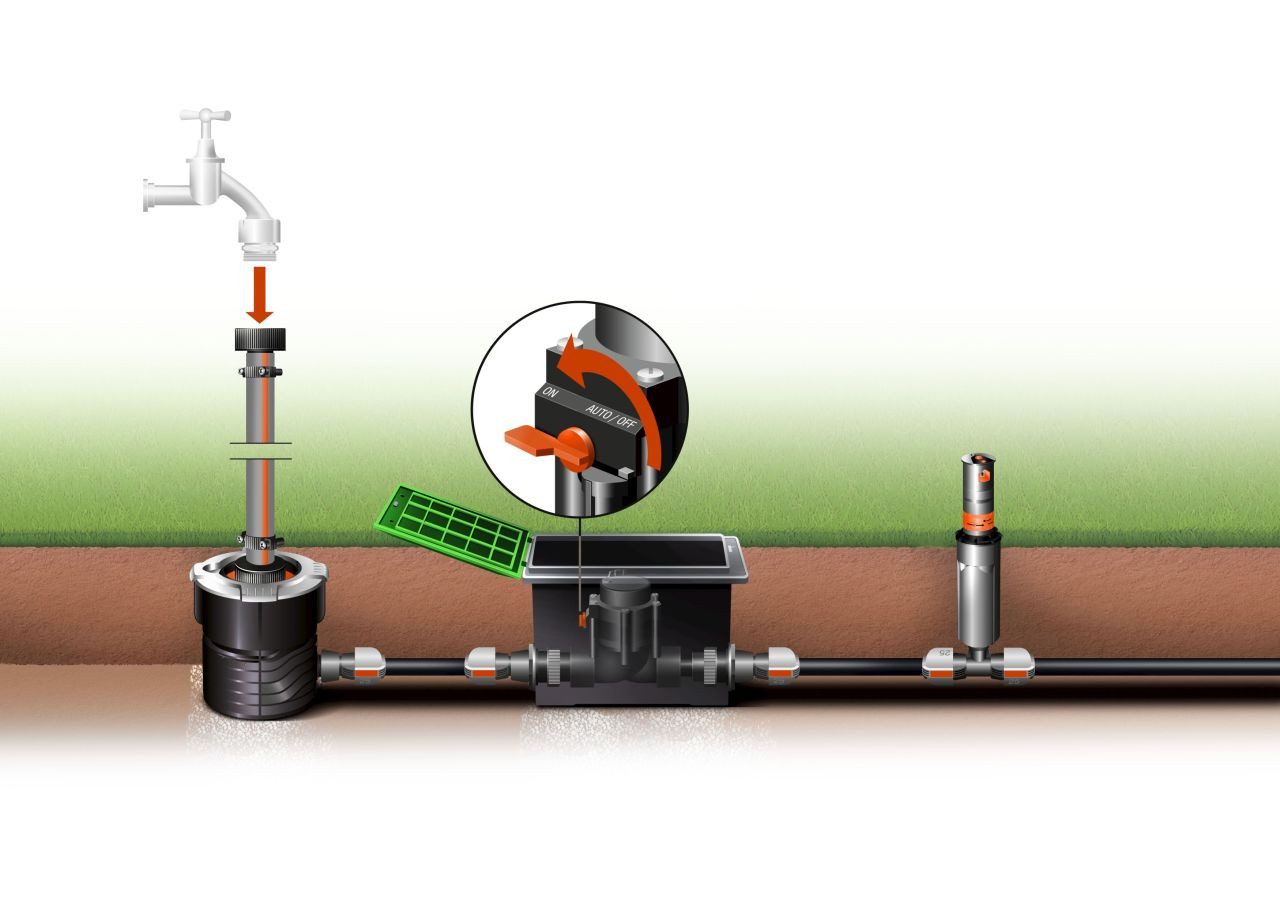 GARDENA Filterpumpen Gardena Ventilschacht V1 25,4 mm (1)