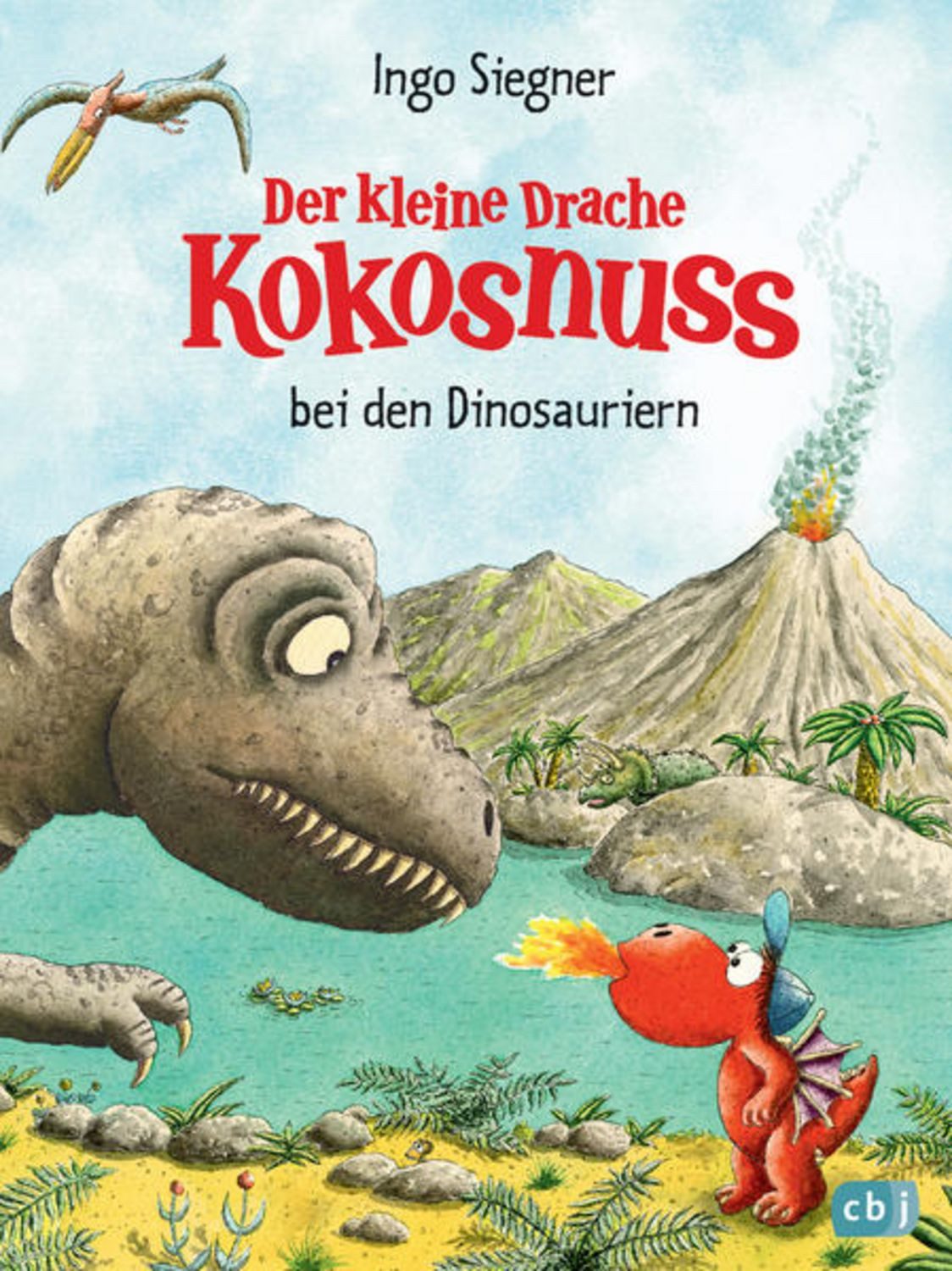 Der kleine Drache Kokosnuss bei den Dinosauriern / Ingo Siegner
