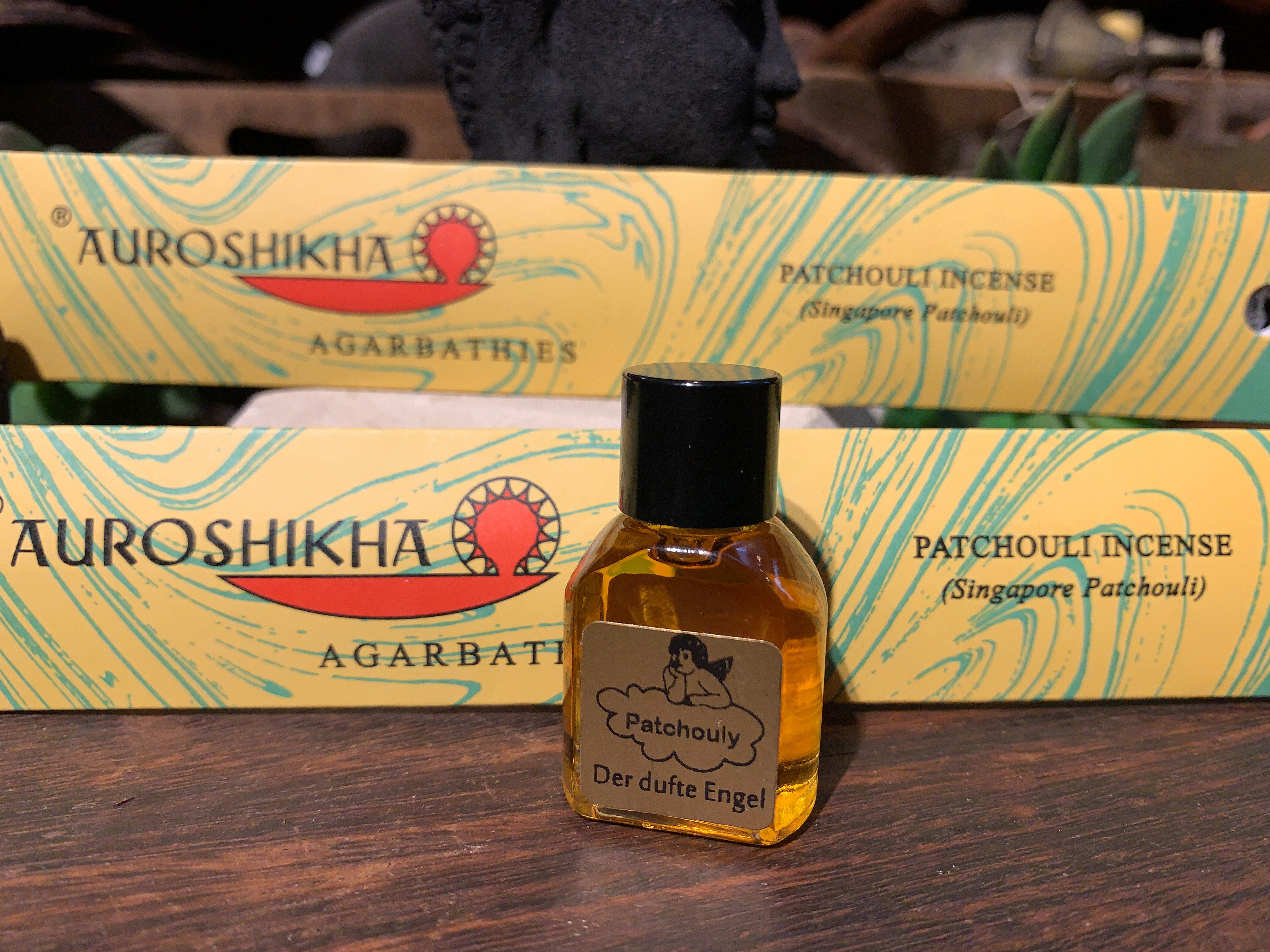 Raumduft Set Duftöl mit Auroshikha Räucherstäbchen