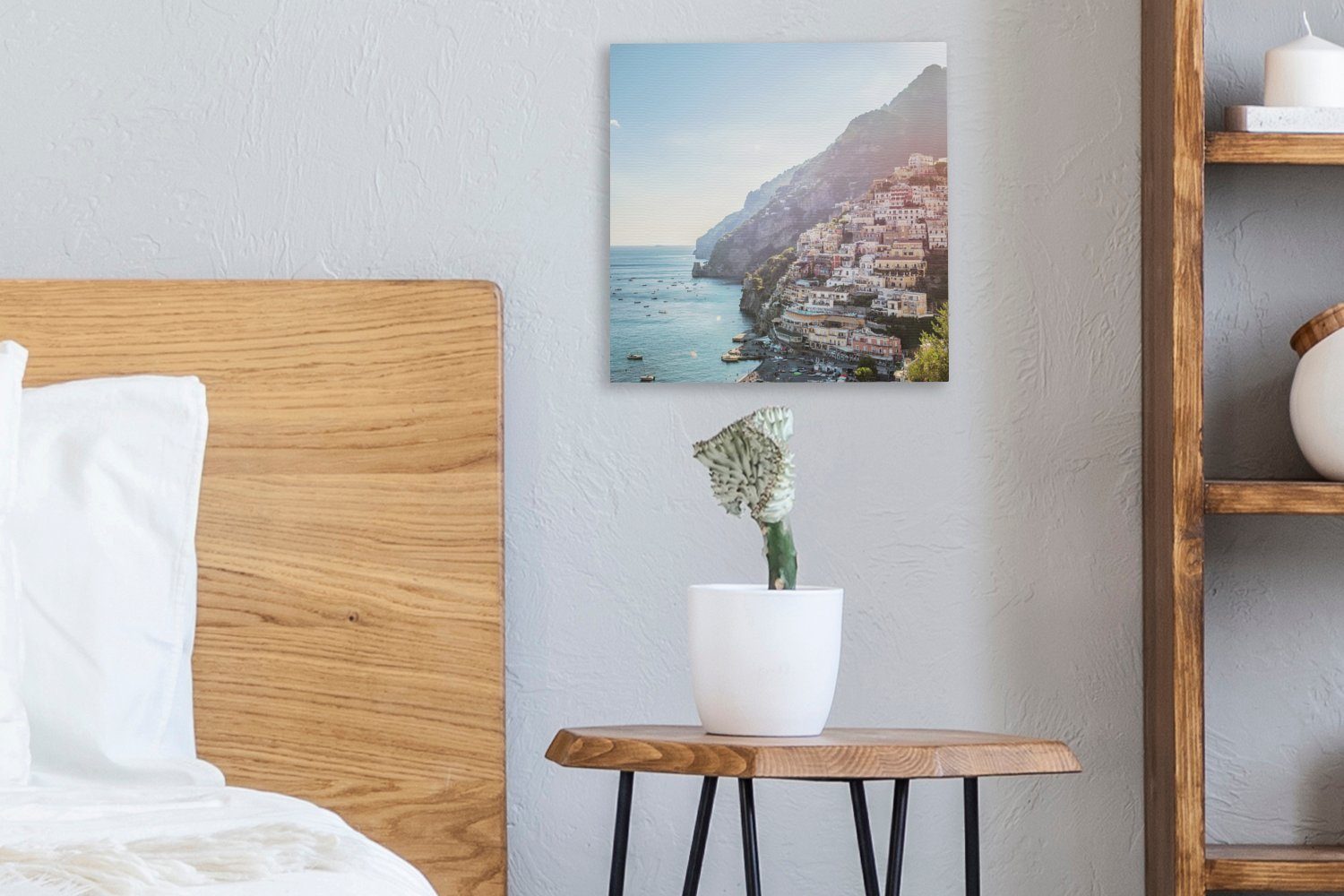 OneMillionCanvasses® Leinwandbild Italien - Felsen Leinwand Wohnzimmer St), (1 - Bilder Schlafzimmer für Häuser