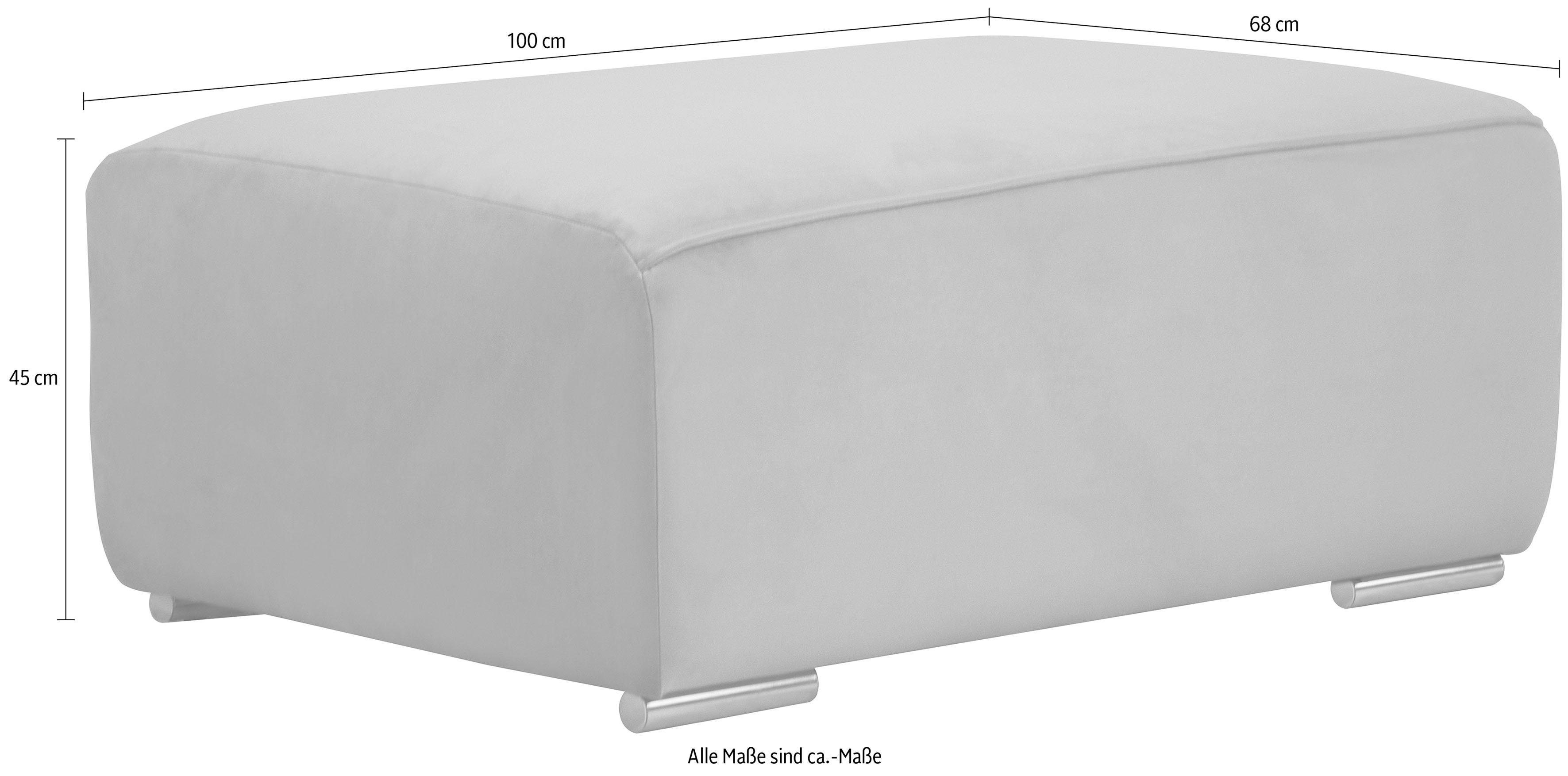 OTTO home Hocker BEATRICE mit Wellenfederung, Maße B/T/H: 100/68/45 cm, passend zur "Beatrice"-Serie, in hochwertiger Verarbeitung – Bild 5 von 5