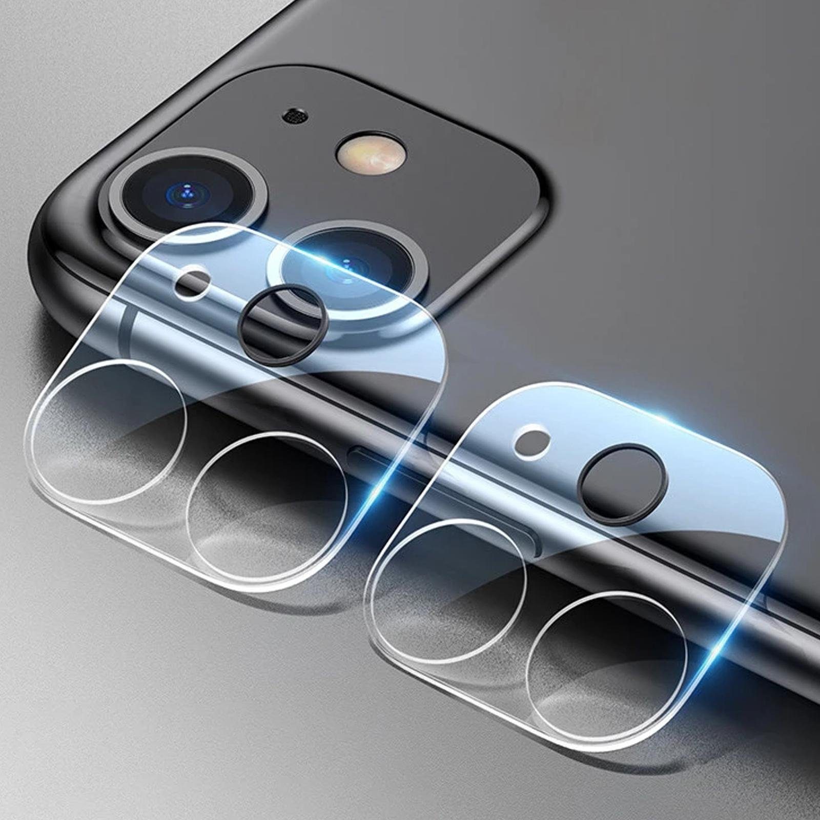 Numerva Schutzfolie Kamera Schutzglas für Apple iPhone 11, (Packung, 2x  Kamera Linsen Schutz), Linsen Schutz Camera Schutz Glas Folie