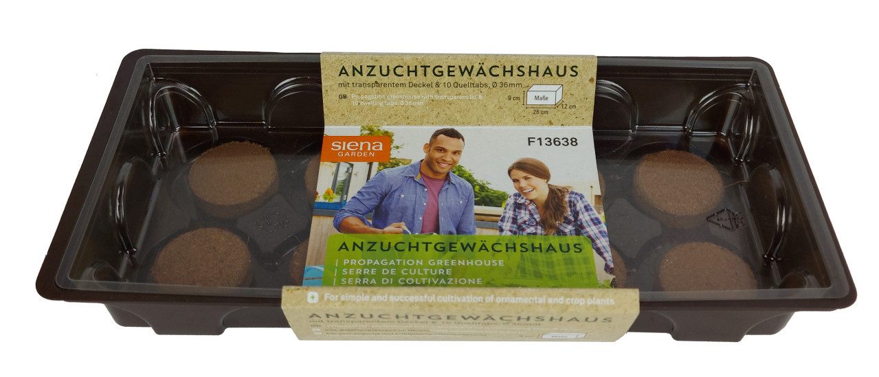 Siena Garden Anzuchttopf Siena Garden Anzucht-Gewächshaus inkl. 10