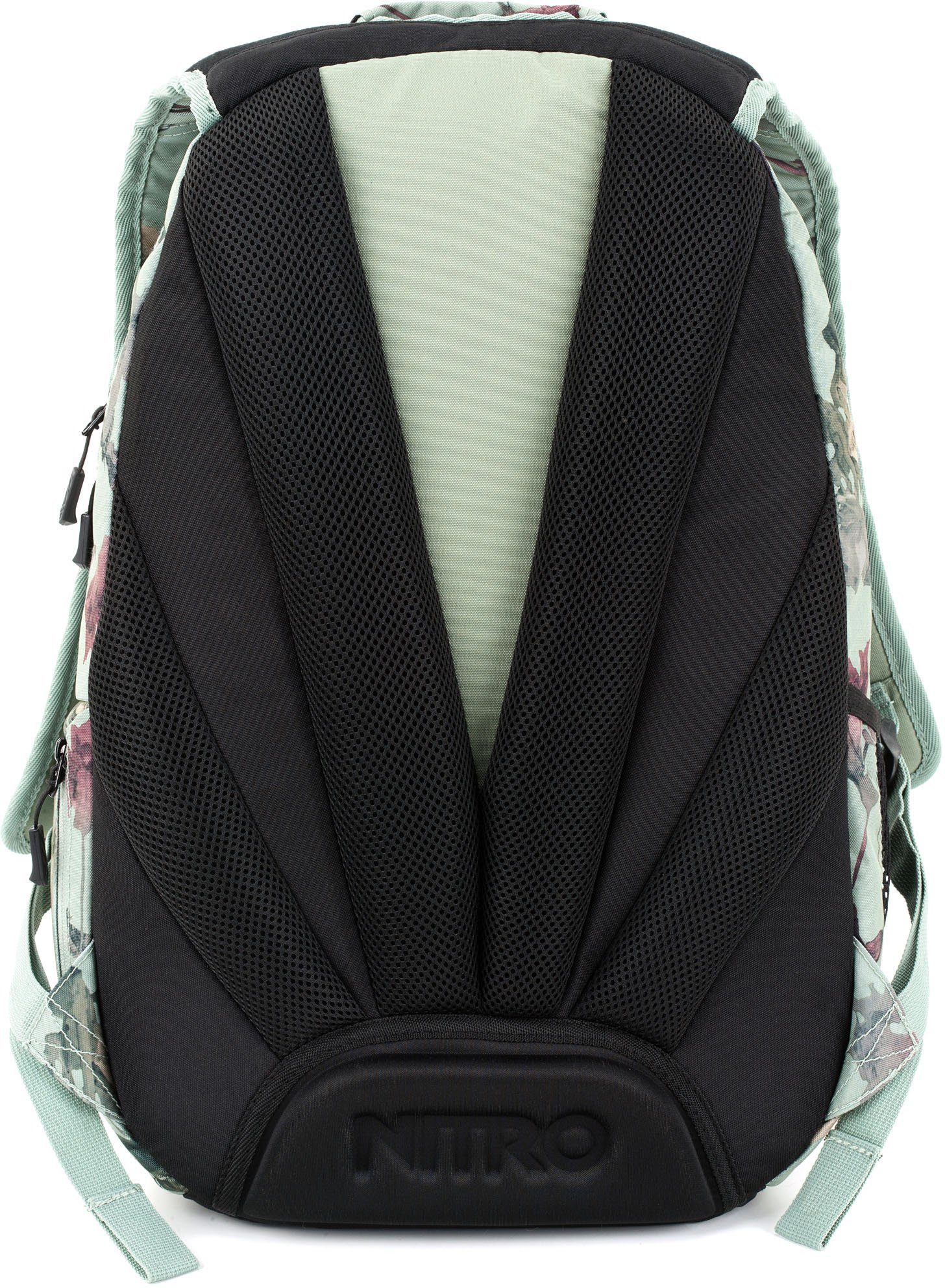 NITRO Schulrucksack Stash dead und Schule, Reise Alltagsrucksack, Freizeit, für Rucksack Arbeit flower 29