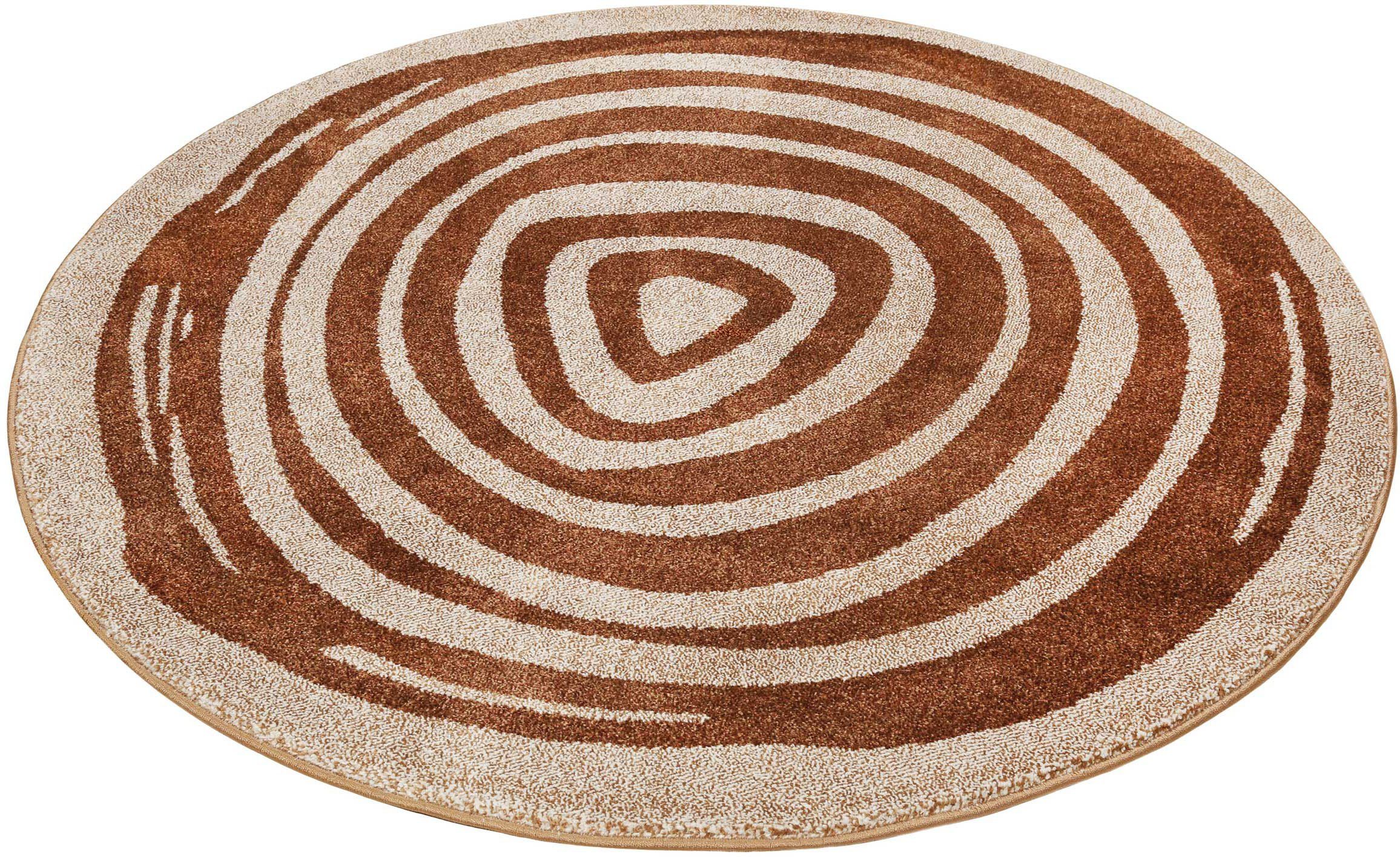 Esprit Teppich Haley ESP-21032, rund, Höhe: 13 mm, Rundteppich im modernen Dessin