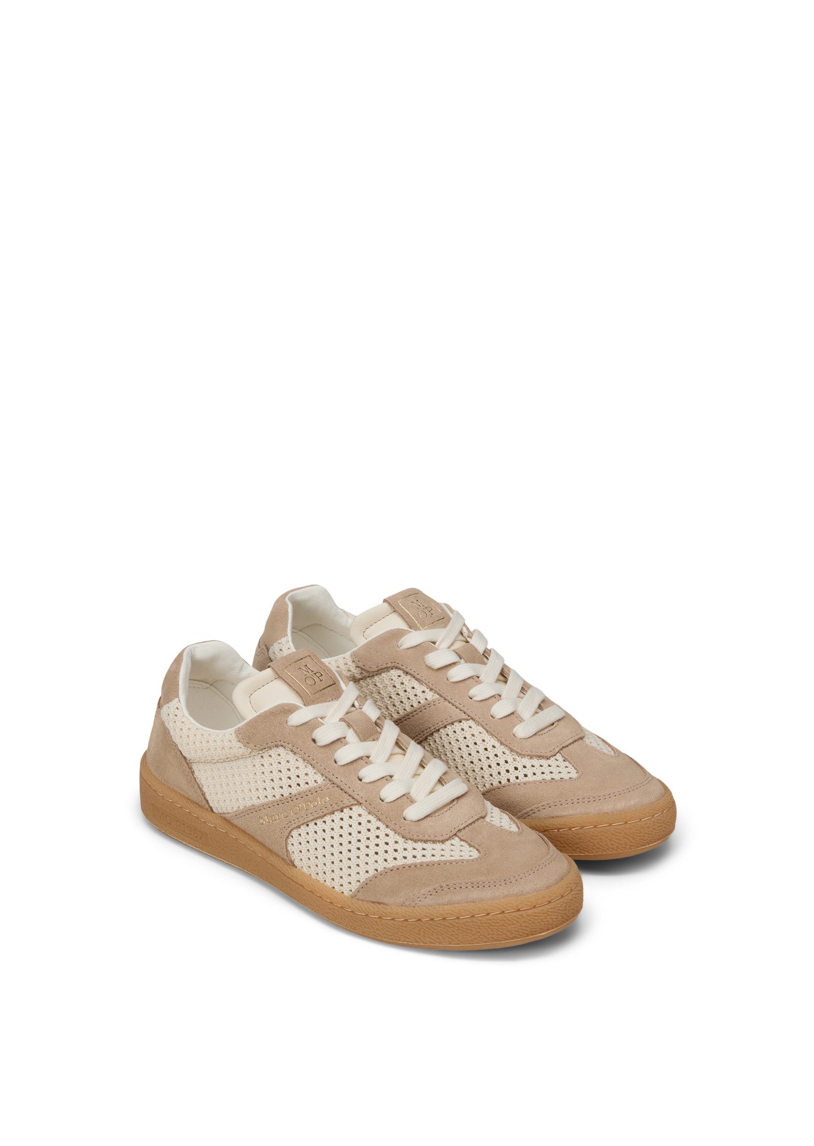 Marc O'Polo Court Sneaker Basket Sneaker, Halbschuh, Schnürschuh mit Memory Foam