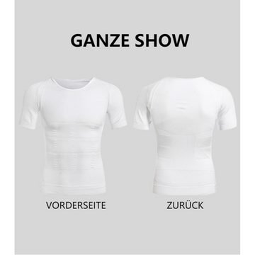 Opspring Kompressionsshirt Herren-Kompressionsshirt,Bauchmuskeln schlanker Body Shaper