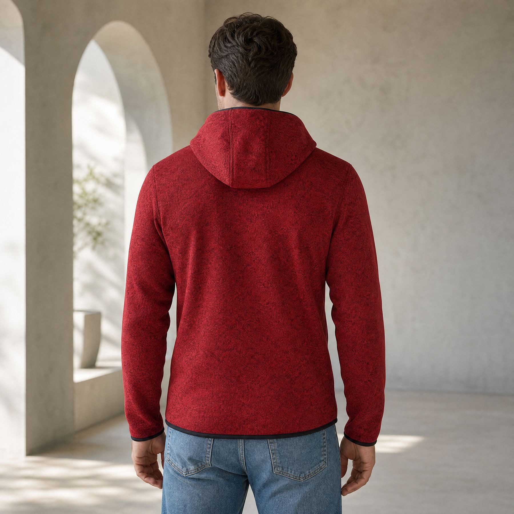 Nebulus Hoodie STITCH, P5050 - Herren, rot, XL