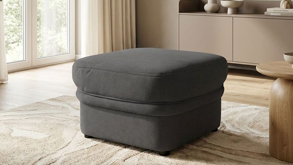 OTTO home Hocker Nyborrg 60 cm, formschönes Design für ein modernes Zuhause, Polsterhocker passend zum Sofa, Breite 60 cm, individuell kombinieren