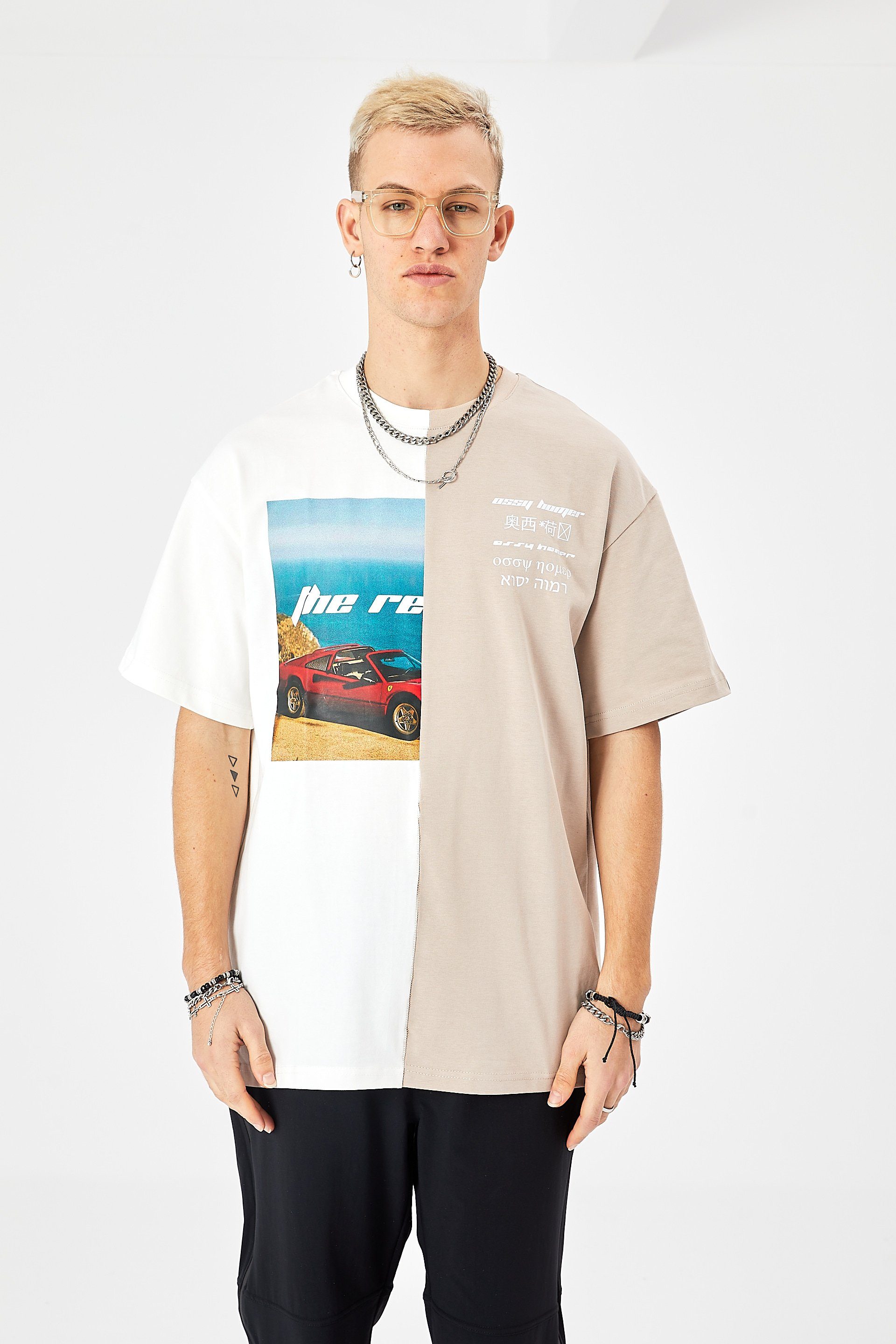 COFI Casuals T-Shirt Herren T-Shirt Oversize günstig online kaufen