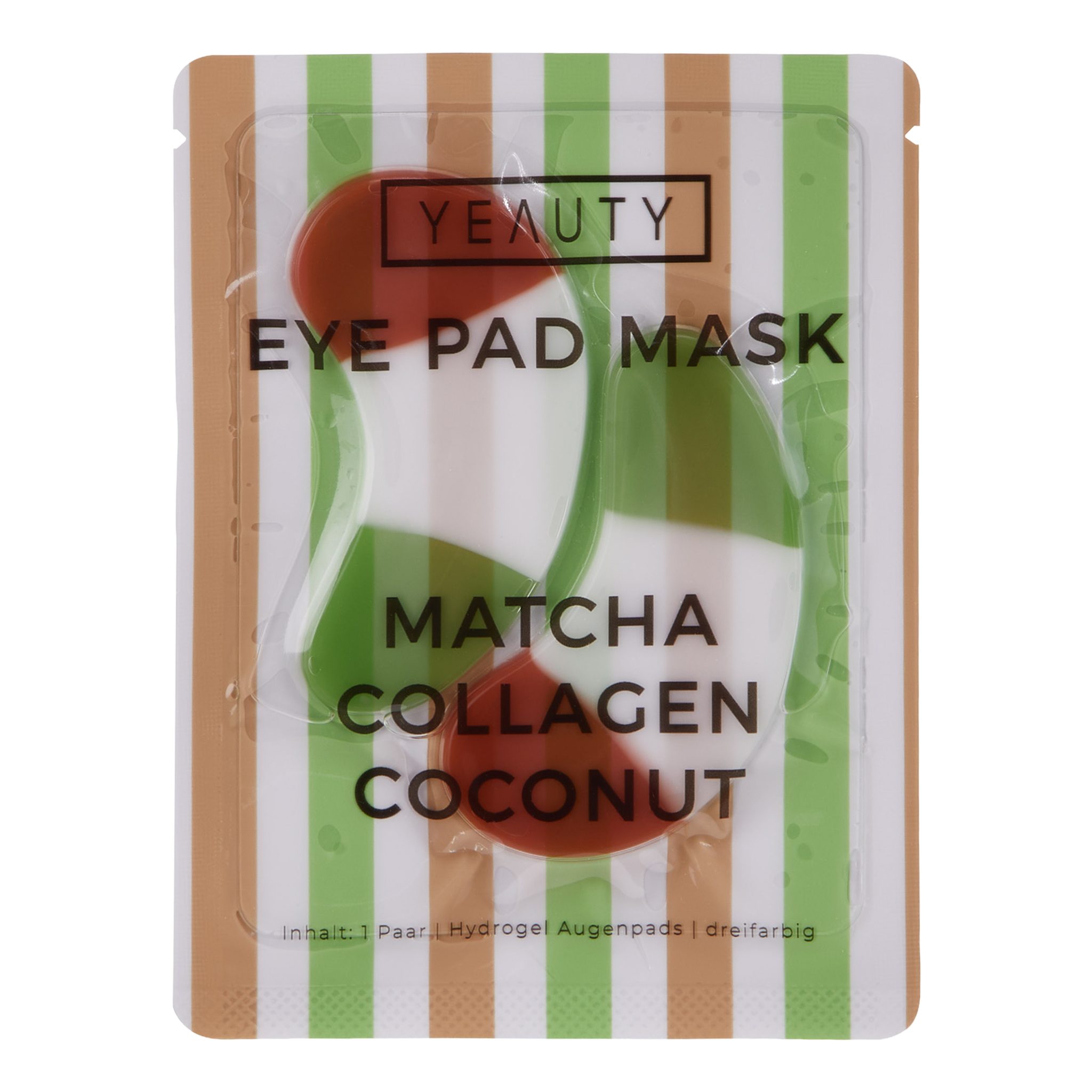 Yeauty Augenpads YEAUTY Matcha Collagen Coconut Eye Pad Mask - 1 Paar