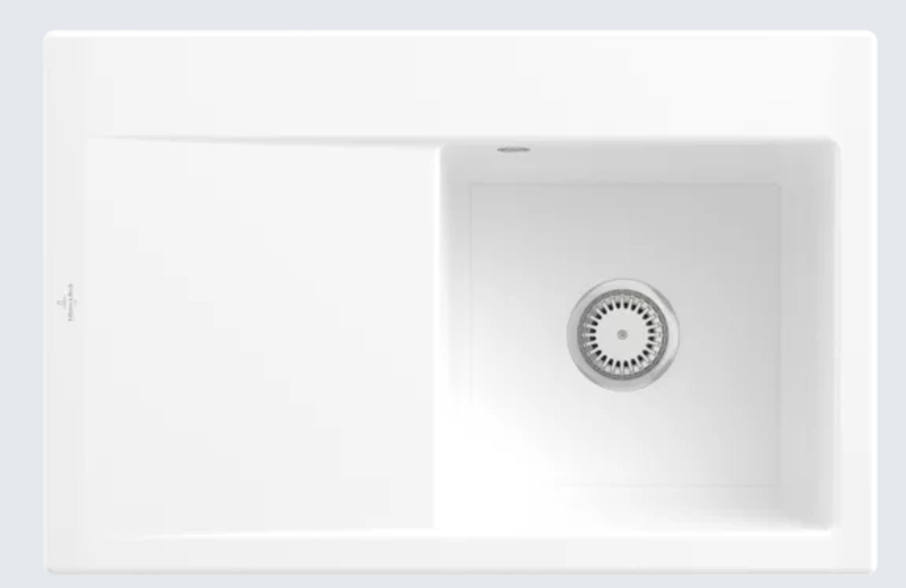 Villeroy & Boch Küchenspüle 3347 01 R1, Rechteckig, 78/22 cm, Subway Serie, Becken links und rechts möglich