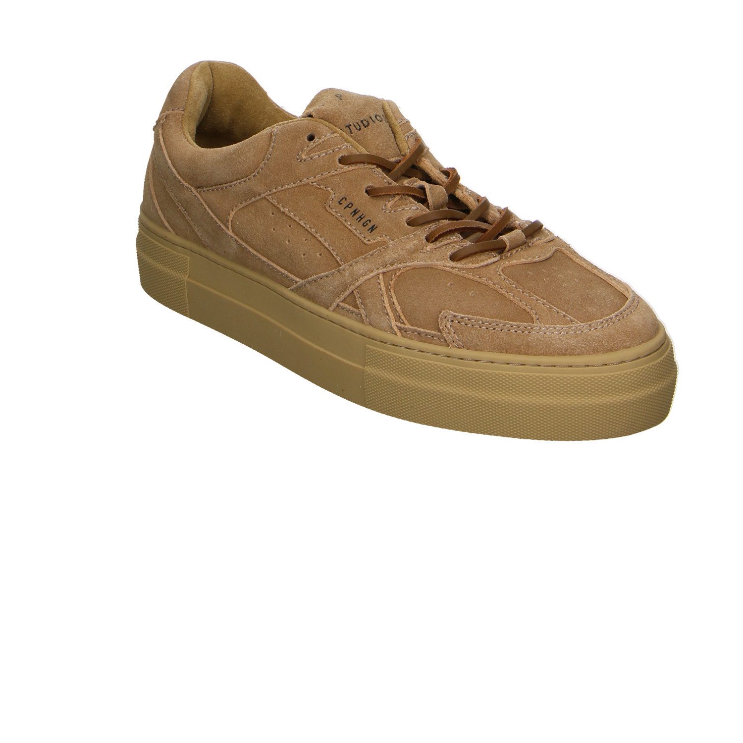Copenhagen Studios Copenhagen Cph65 Velour Schnürschuhe beige Schnürschuh