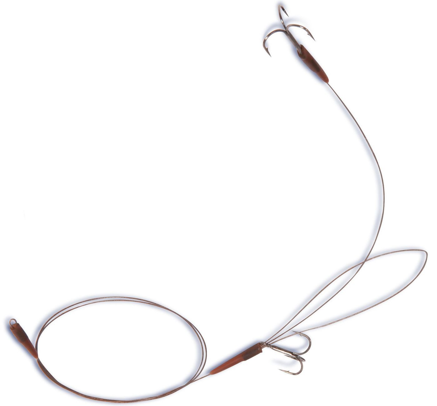 Quantum Vorfachschnur Quantum Mr Pike Long Cast Leader 60cm 13,6kg 2 Haken - Stahlvorfach, 2 m Länge, (1-St)