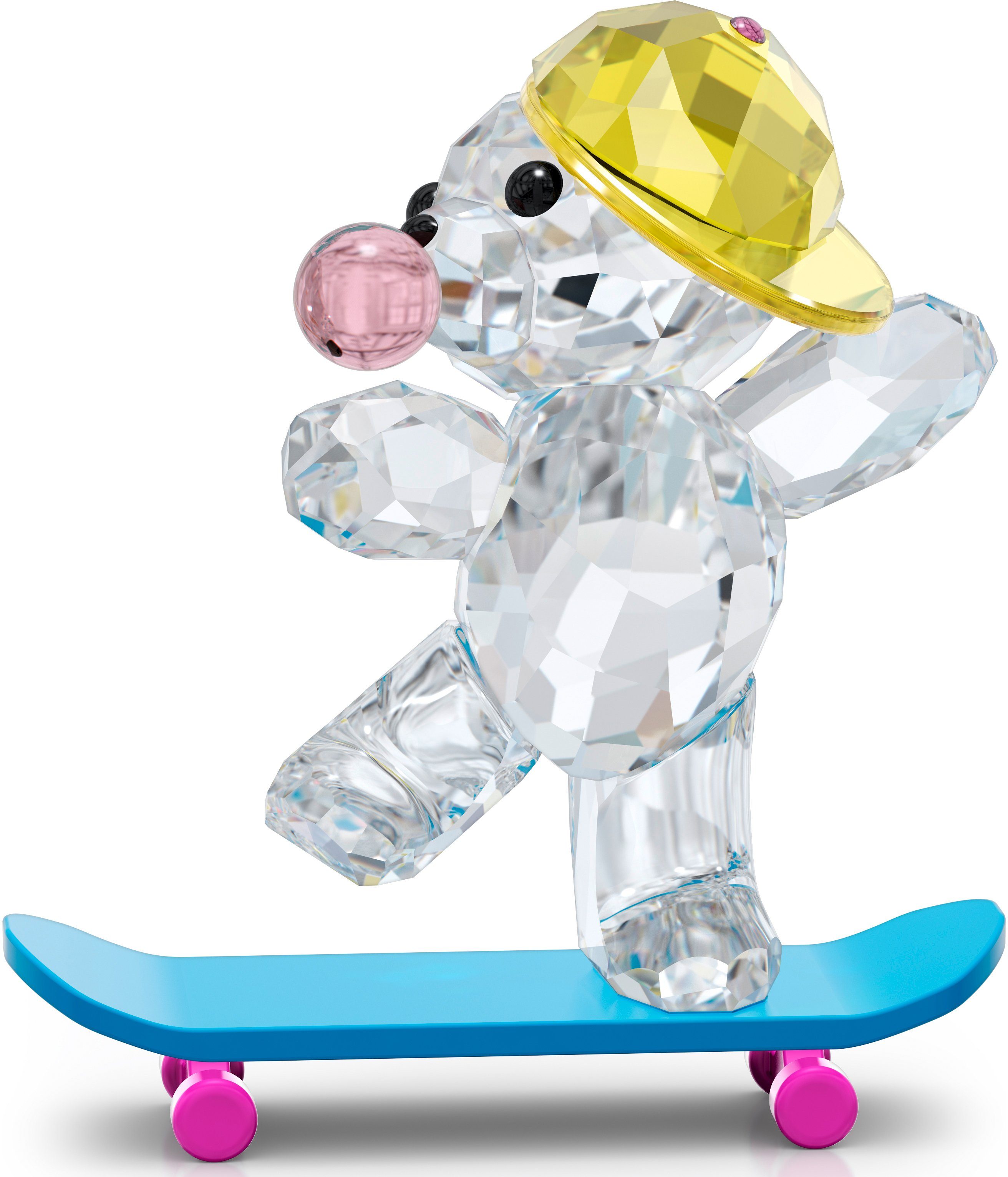 Swarovski Dekofigur Kristallfigur Skateboard Skaterbär, Kris (1 Swarovski® Kristall 5619208 St), Bär