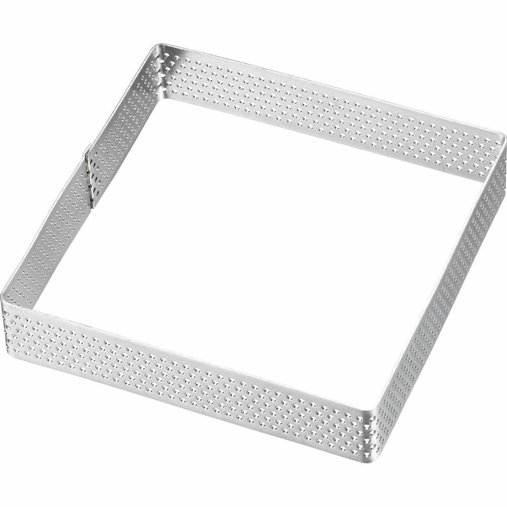 WESTMARK Tarteform Tartelette-Rahmen 4 Stk. – Perfekte Tarte- und Quicheformen, Silber, gleichmäßige Wärmeverteilung, rostfreier Edelstahl, ofenfest