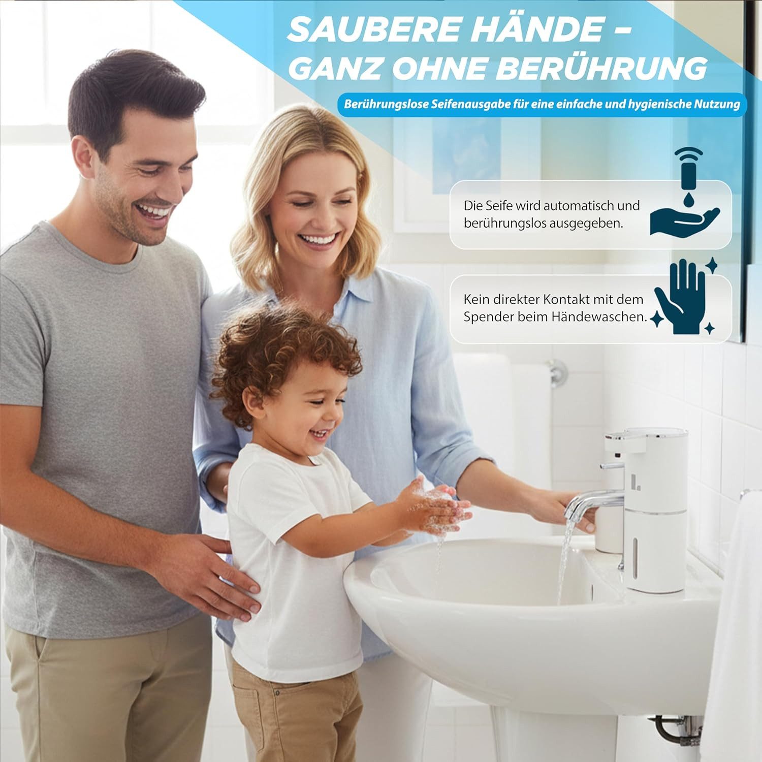 LUNARIA Seifenspender Automatischer Seifenspender 420 ml – Infrarot Sensor – Bild 4 von 5