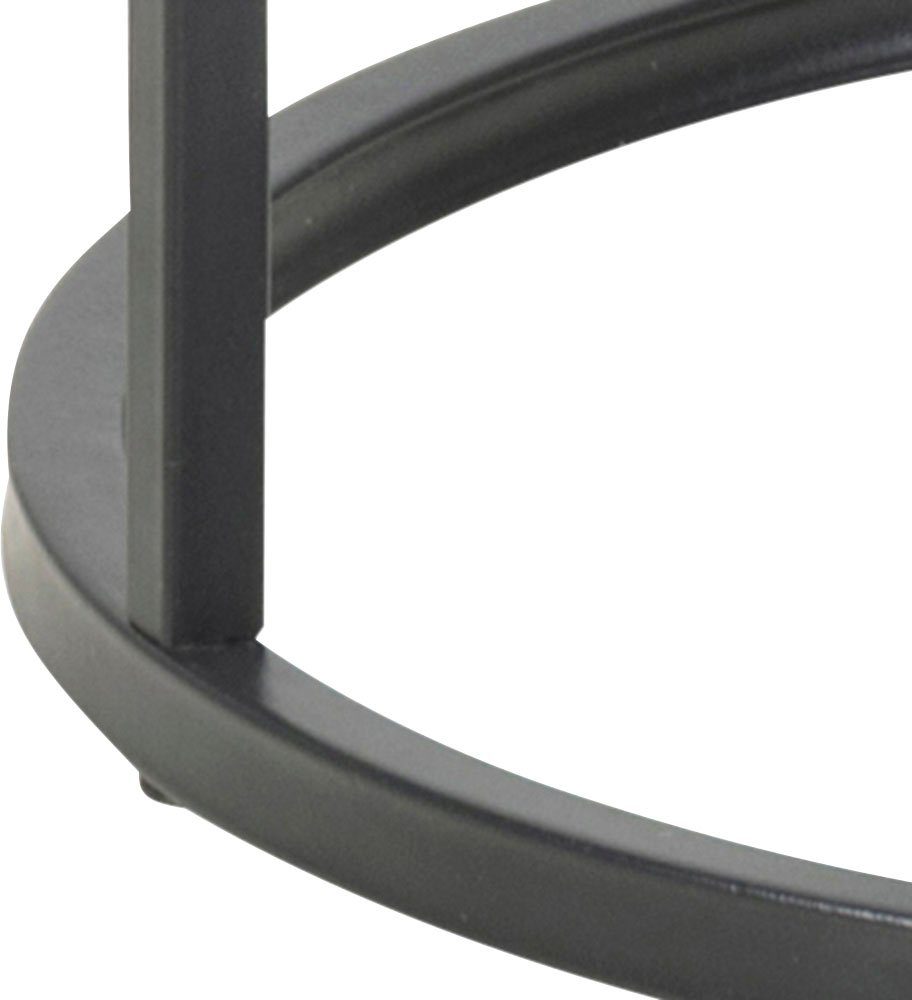 im Esche | Industrie-Look, rund, cm T: schwarz schwarz 55 Beistelltisch, GROUP 40 Esche modernen H: x Metallgestell ACTONA