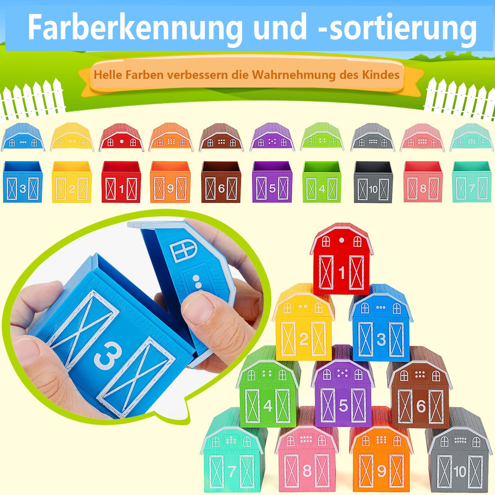 CLTYQ Lernspielzeug Montessori Baby Spielzeug ab 1 2 3 Jahr, Spielzeug mit günstig online kaufen