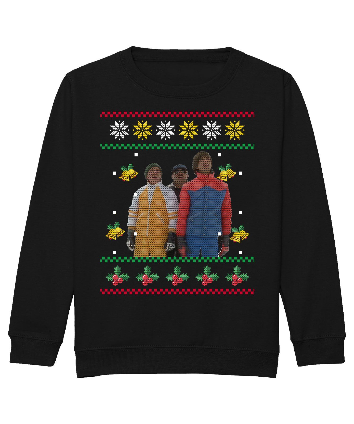 Quattro Formatee Sweatshirt Merry Christmas Rentier Lichterkette Kinder Pullover Sweatshirt (1-tlg)