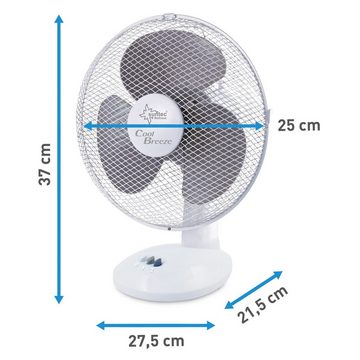 Suntec Wellness Tischventilator CoolBreeze 2500 TV, Ventilator inkl. 2 Ventilationsstufen, Fan, 25 W