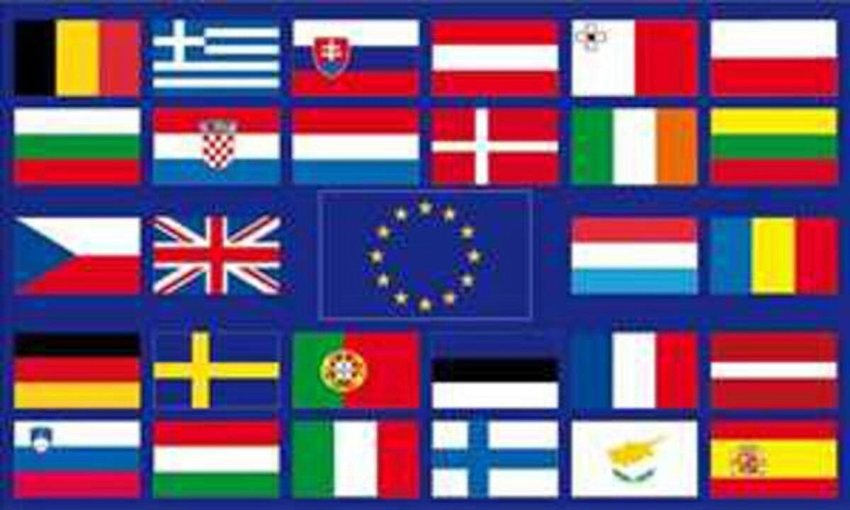 Europa 28 Länder flaggenmeer 80 g/m² Flagge