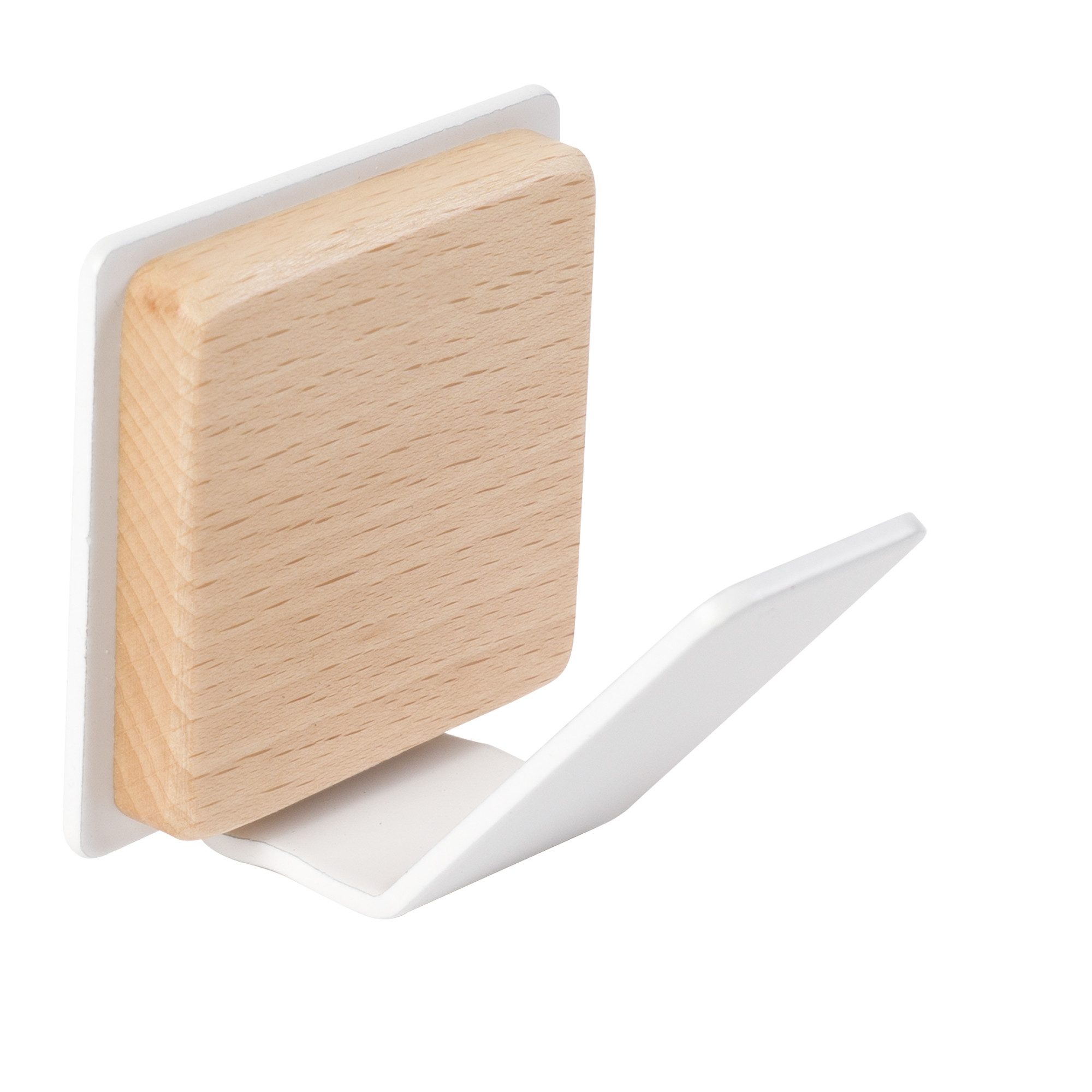 nesu Garderobenhaken Garderobenhaken "Single" aus Metal und Buchenholz (2 St)