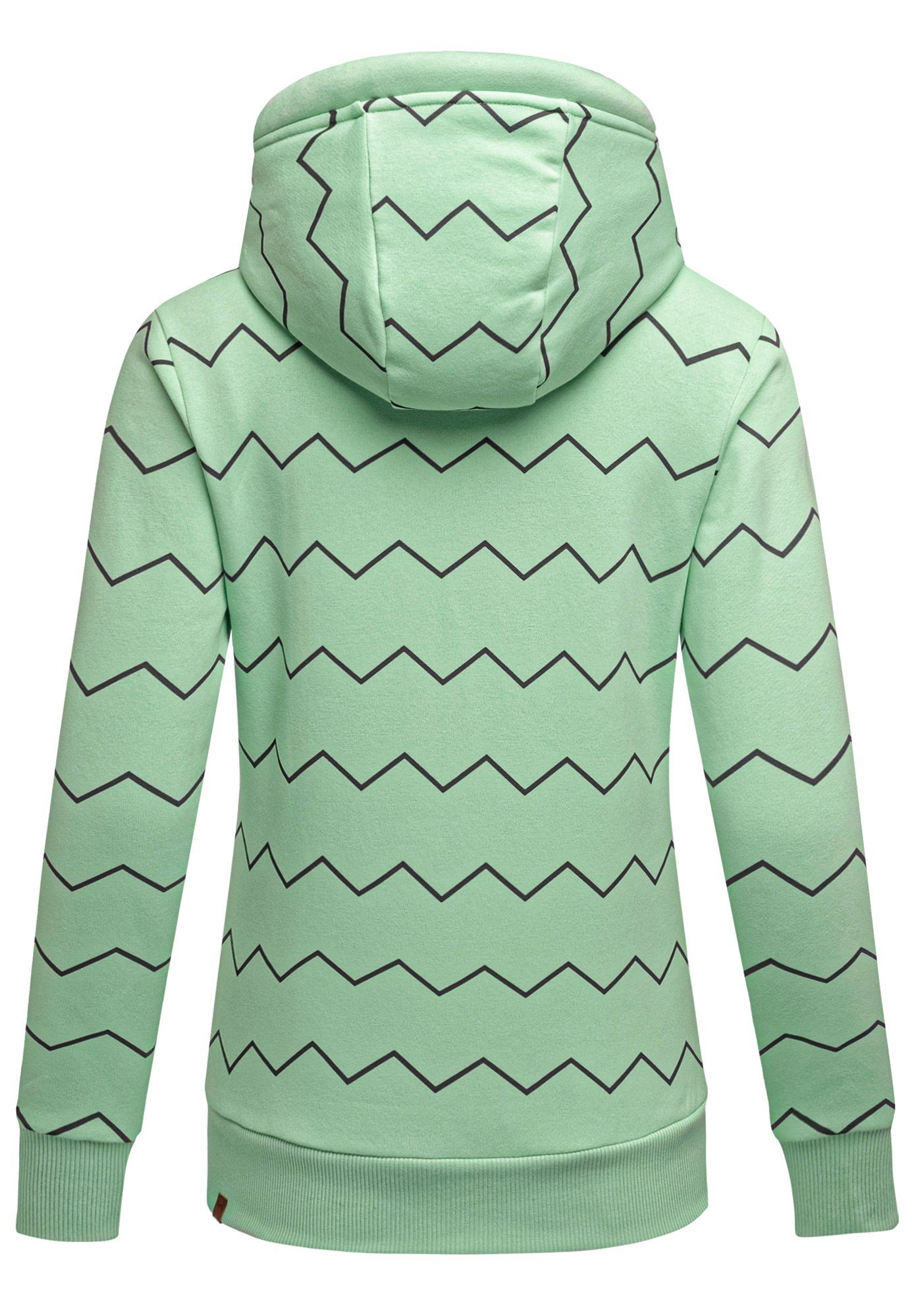 REPUBLIX Kapuzenpullover JULIET Damen Kapuzenpullover Print Sweatjacke Pullover Hoodie
