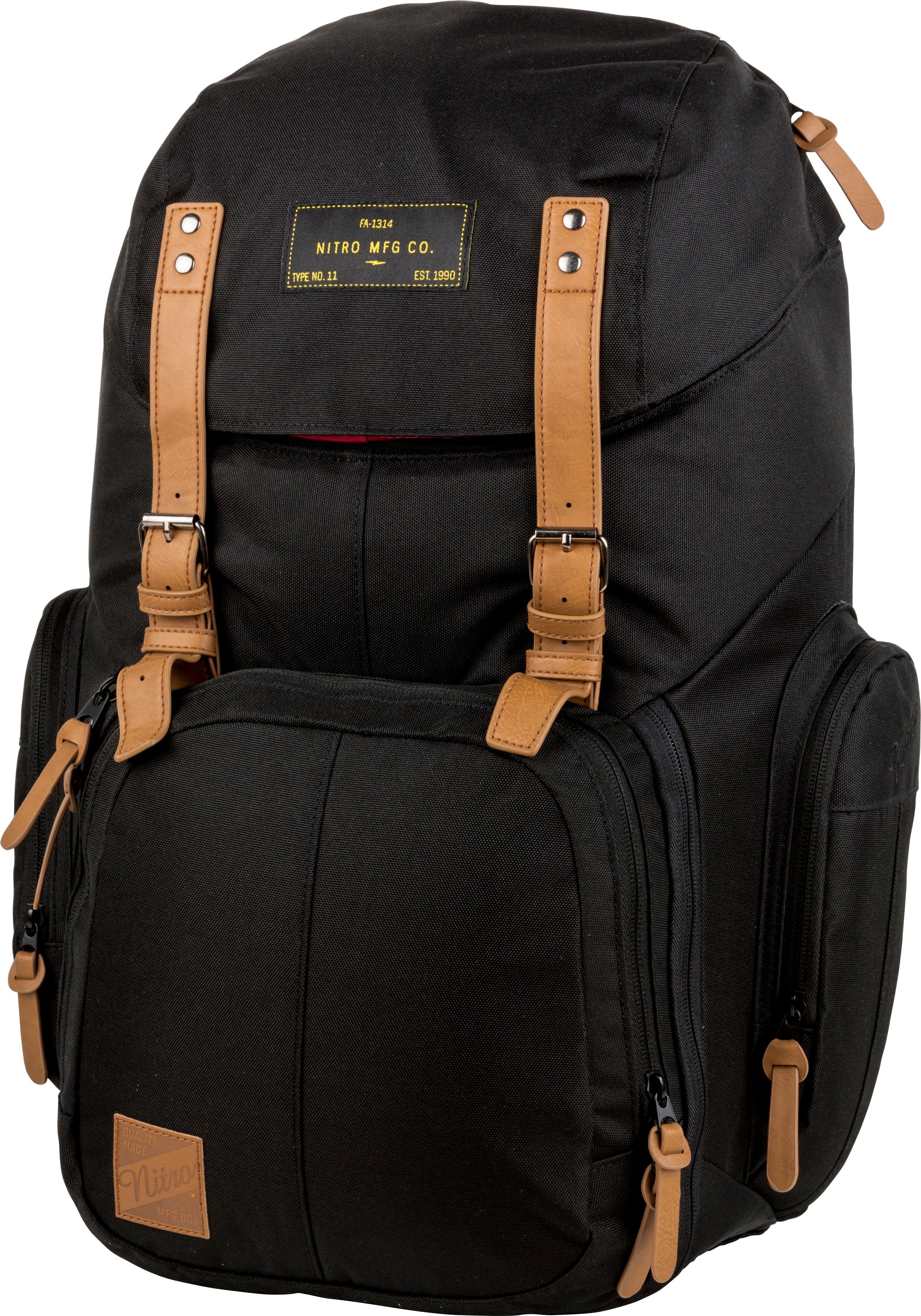 NITRO Laptoprucksack Weekender, Reiserucksack mit Laptopfach, Schulrucksack, Wanderrucksack