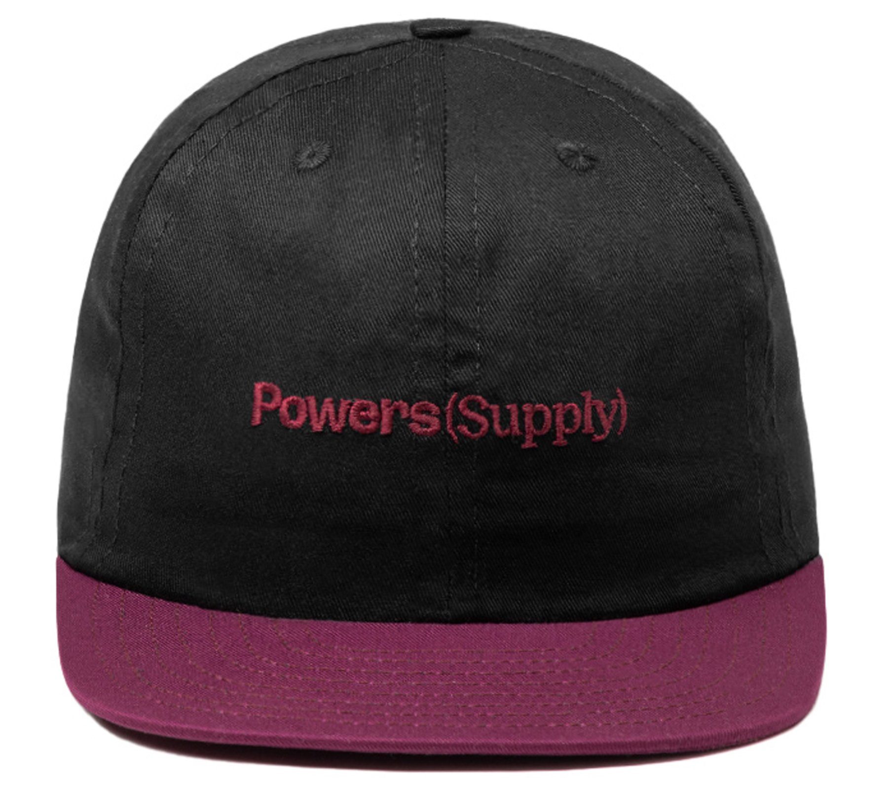 the verstellbare Cap Basecap Powers Made Baseball Mütze New USA 6-Panel Logo Supply in Cap Powers Schwarz/Violett