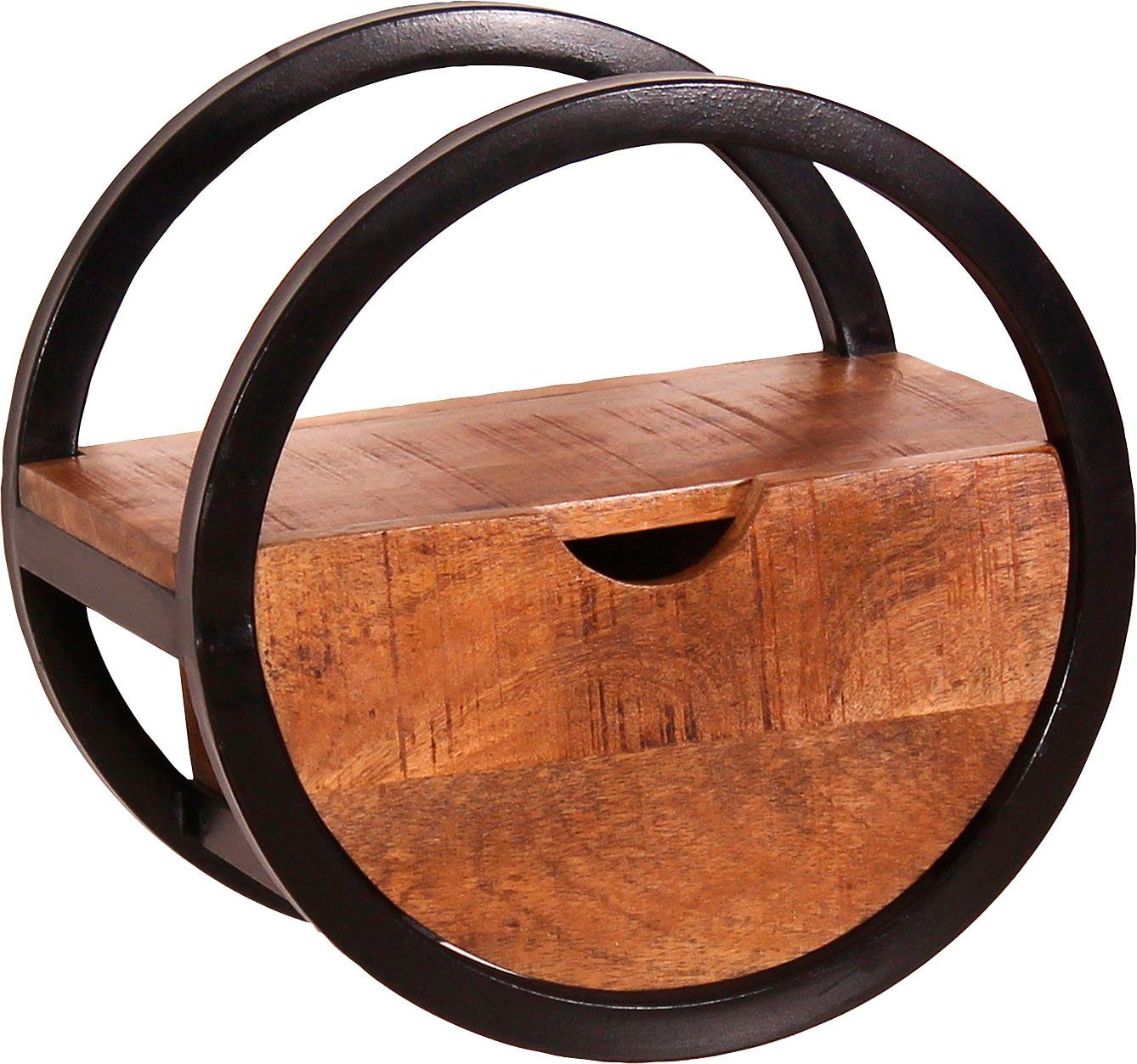 SIT Wandregal, Mit Schublade aus Mangoholz