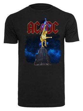 F4NT4STIC T-Shirt AC/DC Band Shirt Stiff Upper Lip Lightning Print