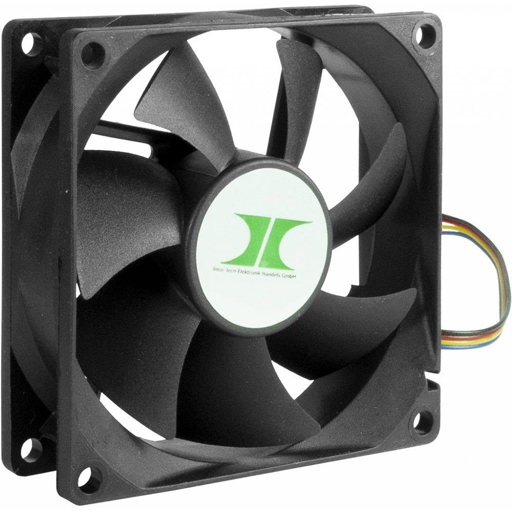 Inter-Tech Gehäuselüfter IPC Fan Set - Gehäuselüfter - schwarz