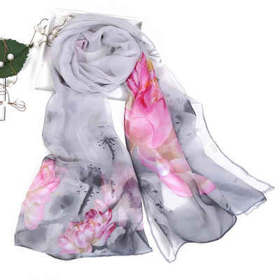 Viellan Modeschal Luxus-Schal,Farbverlaufs-Schal,Sommer-Schal,sanft und weich, Mit stylischem Blend-Muster
