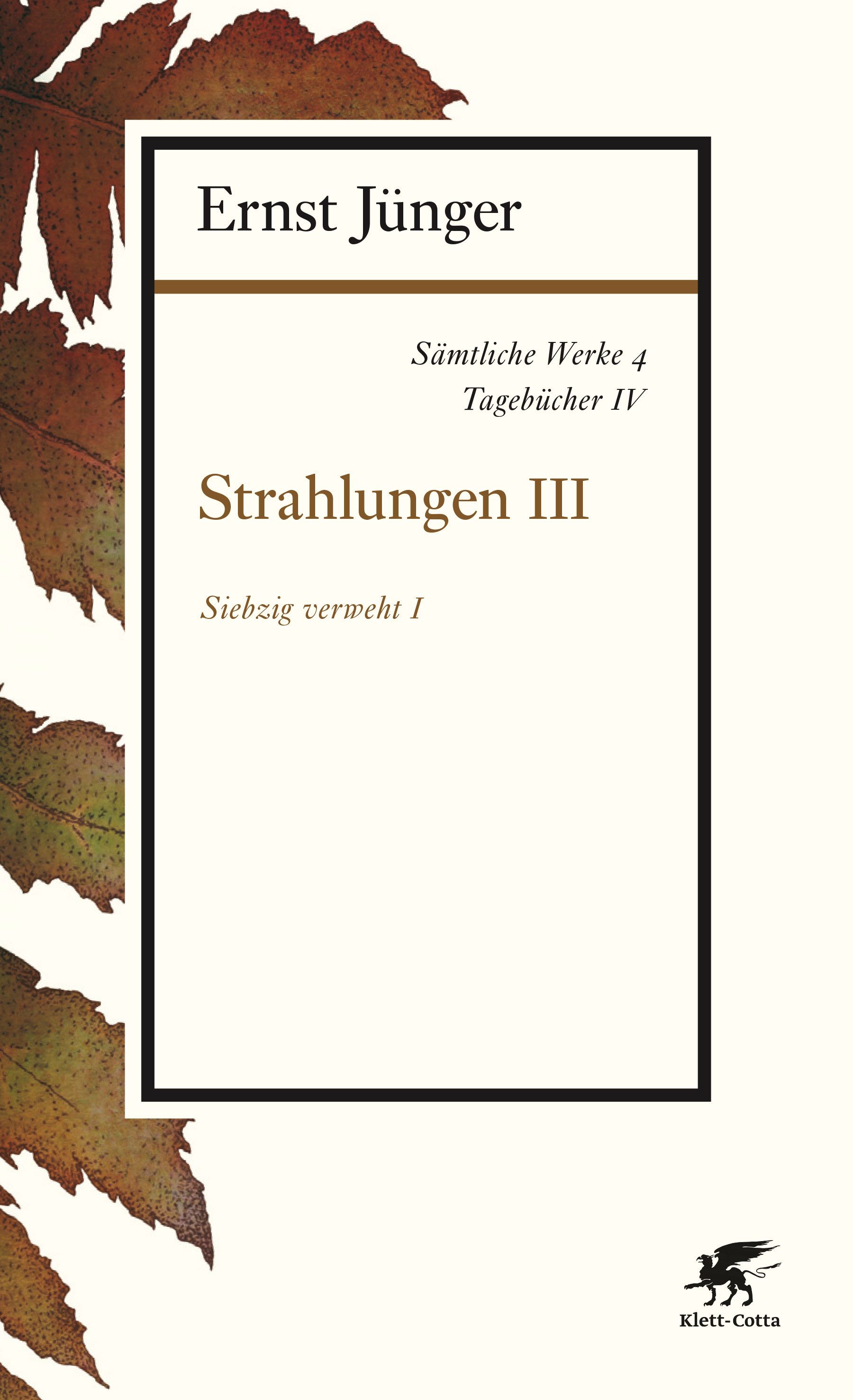 Klett-Cotta Verlag Tagebuch Sämtliche Werke - Band 4