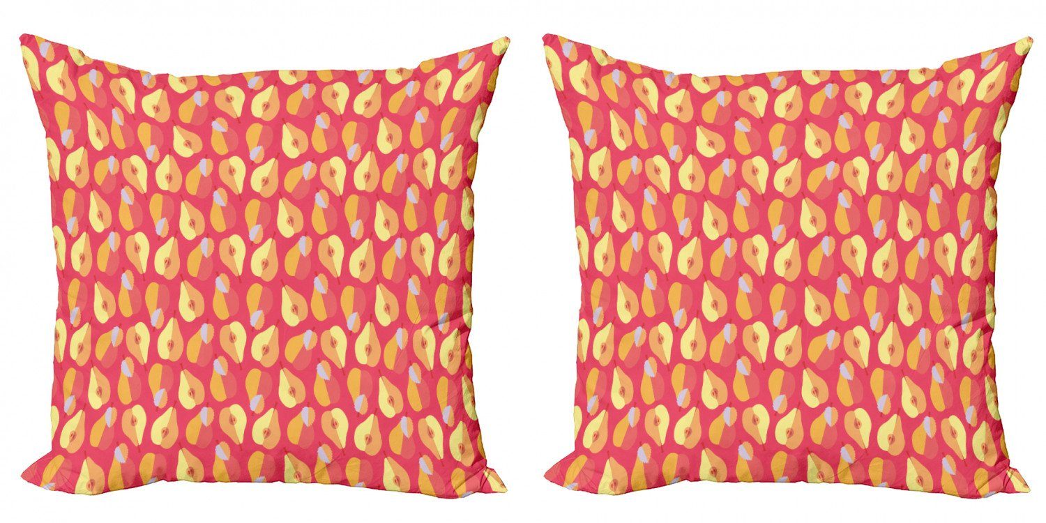 Doppelseitiger Kissenbezüge Frische (2 Früchte Tone Obst Abakuhaus Birne Modern Warm Stück), Digitaldruck, Accent