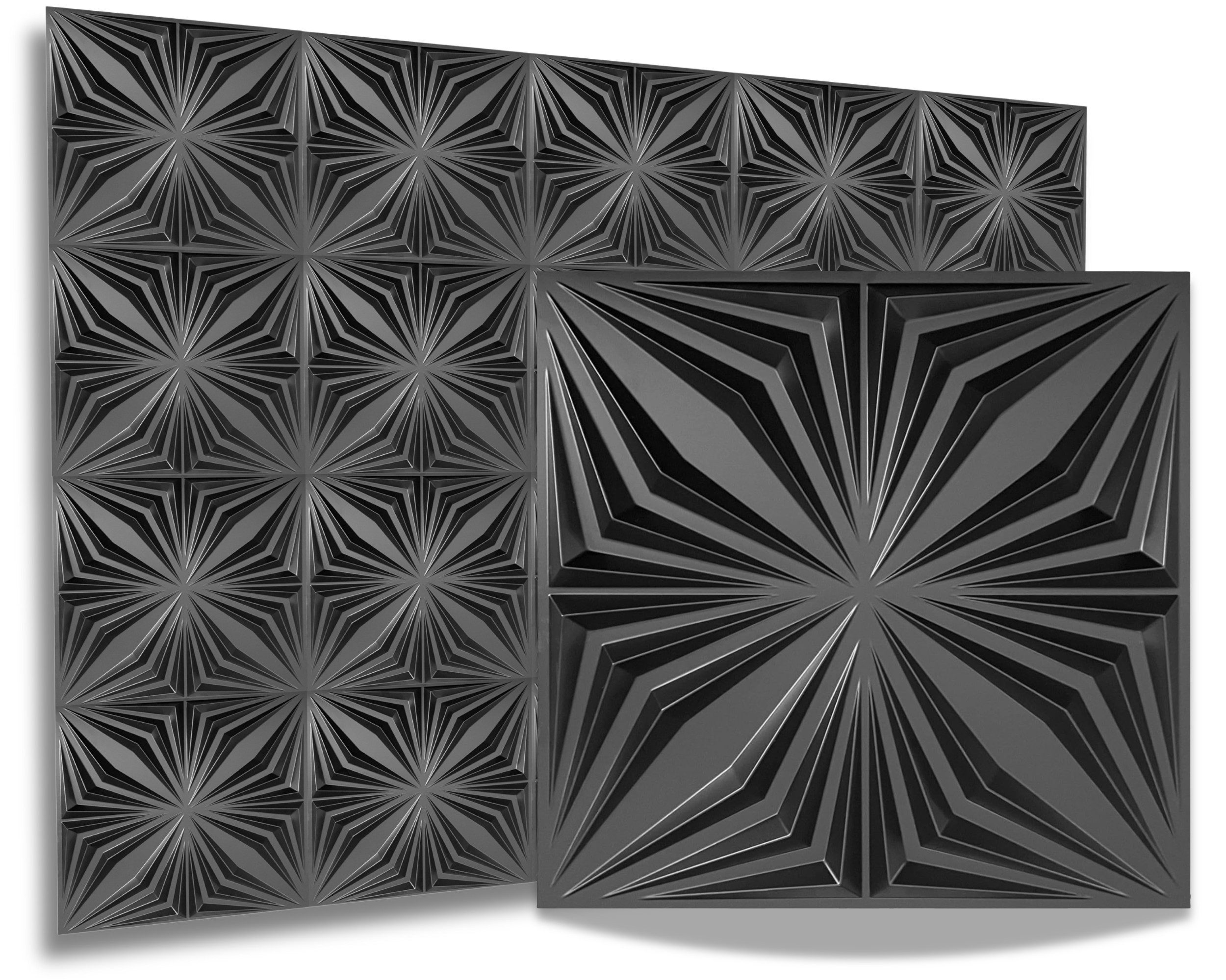 IKHEMalarka 3D Wandpaneel 3D Paneele PVC Kunststoffpaneele, BxL: 50,00x50,0 günstig online kaufen