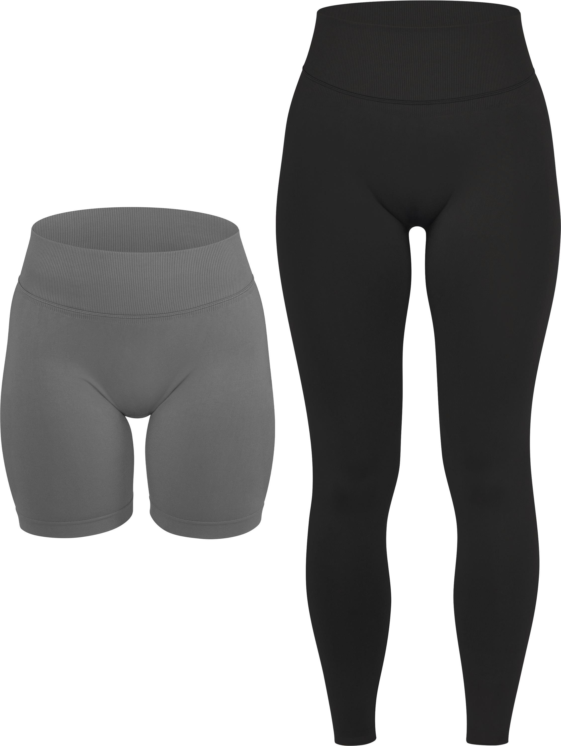 Circle Five Sportanzug, Blickdichte Leggings und Shorts im Set.