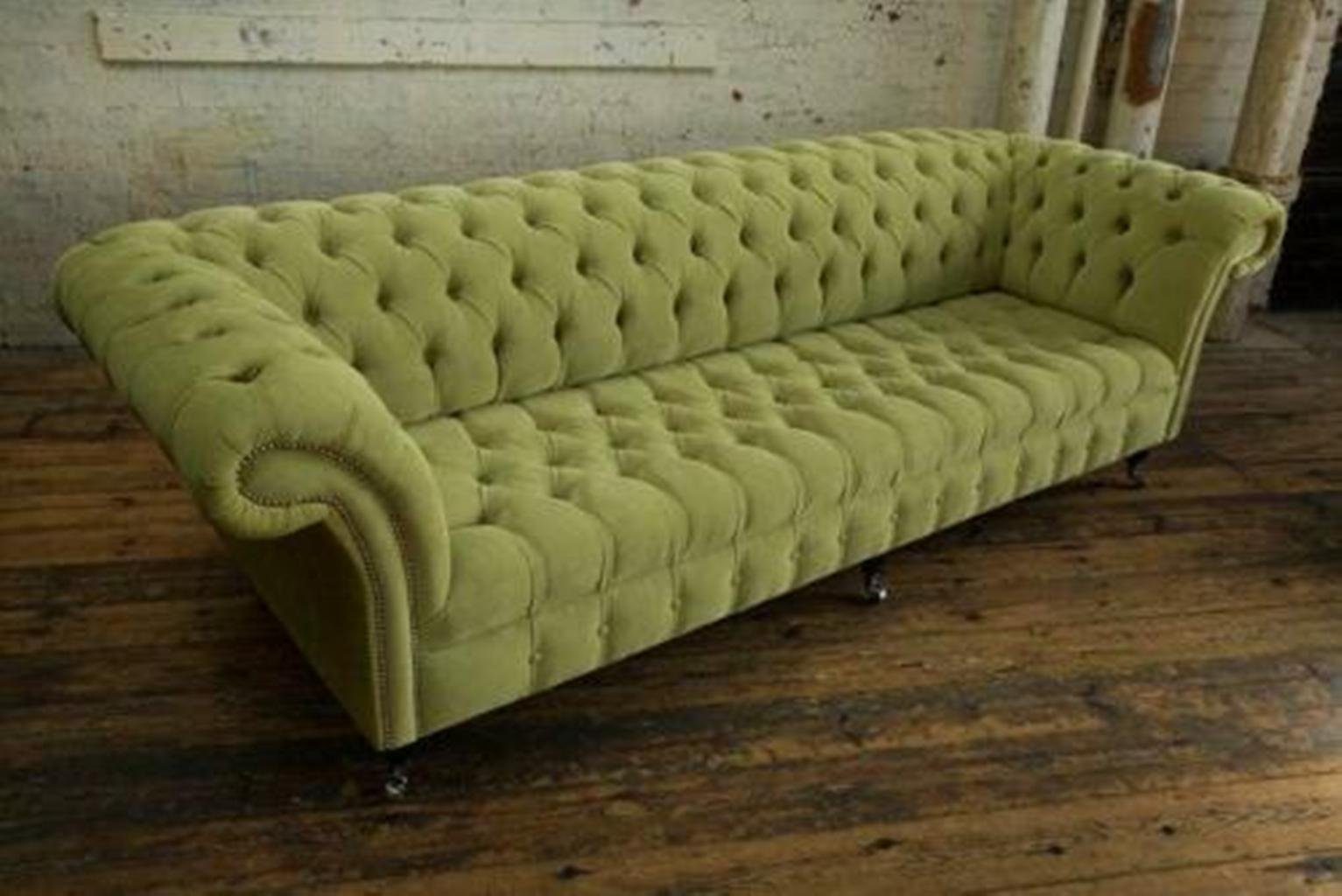 JVmoebel Big Chesterfield-Sofa, Couch Design Wohnzimmer Chesterfield Textil