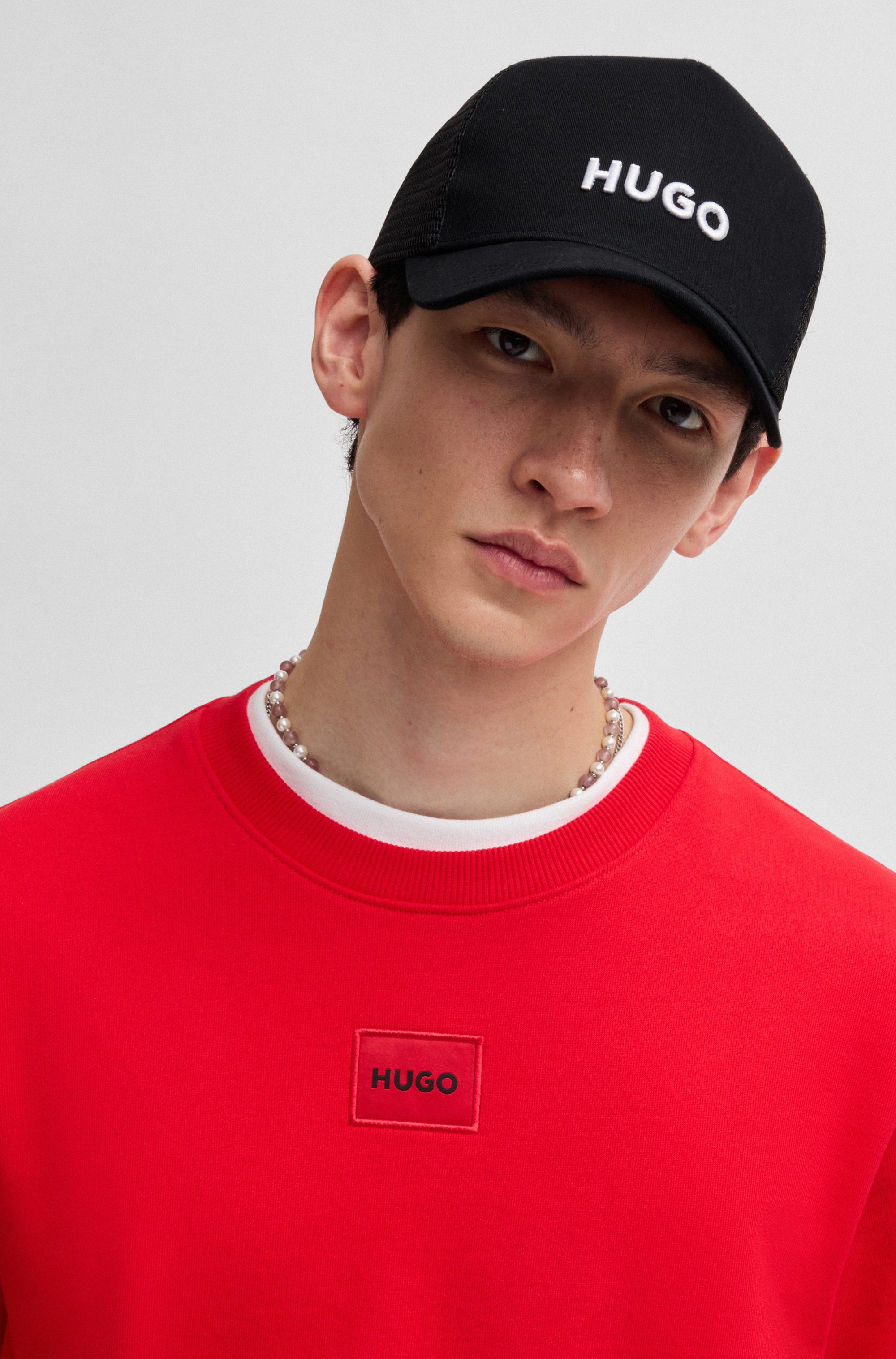 HUGO Fitted Cap Marsel-Trucker aus Twill günstig online kaufen