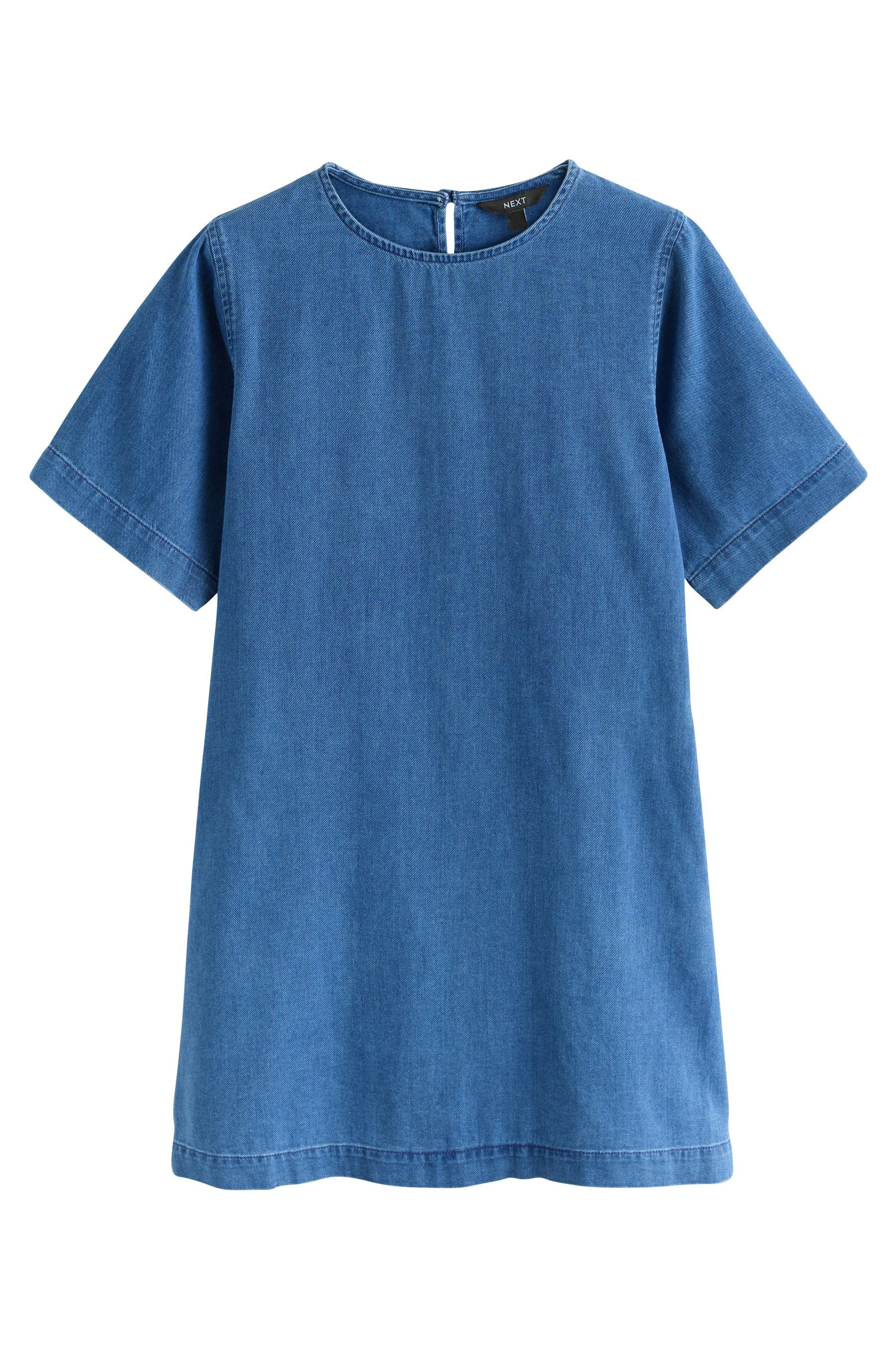 Next Jeanskleid Leichtes Mini-T-Shirt-Kleid aus Denim (1-tlg)