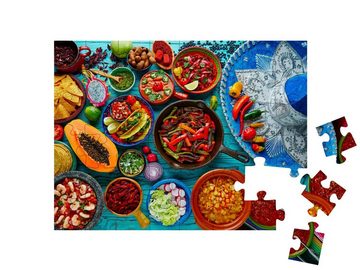 puzzleYOU Puzzle Mexikanisches Essen, 48 Puzzleteile, puzzleYOU-Kollektionen Küche, Essen und Trinken, Mexikanisches Essen