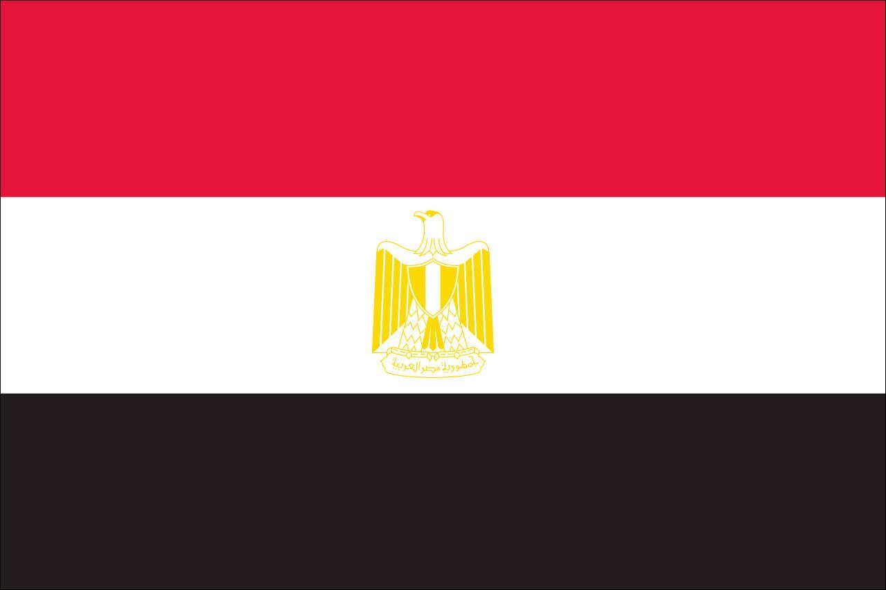 flaggenmeer Flagge Ägypten 160 Querformat g/m²