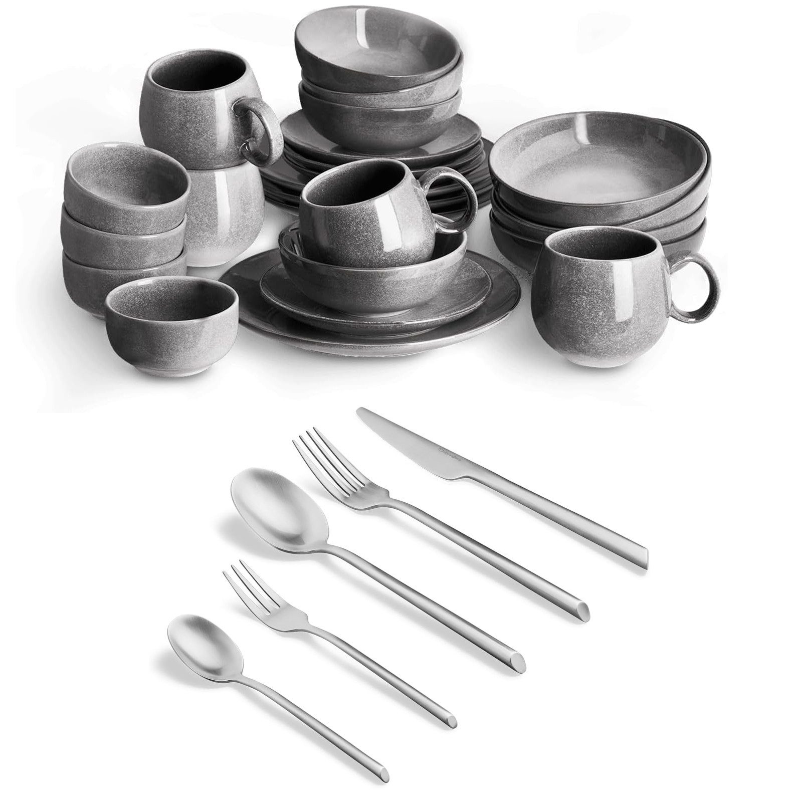 Geschirr-Set SPRINGLANE Geschirrset Misty Cliff 24-tlg. inkl. Besteck Set 20-tlg.