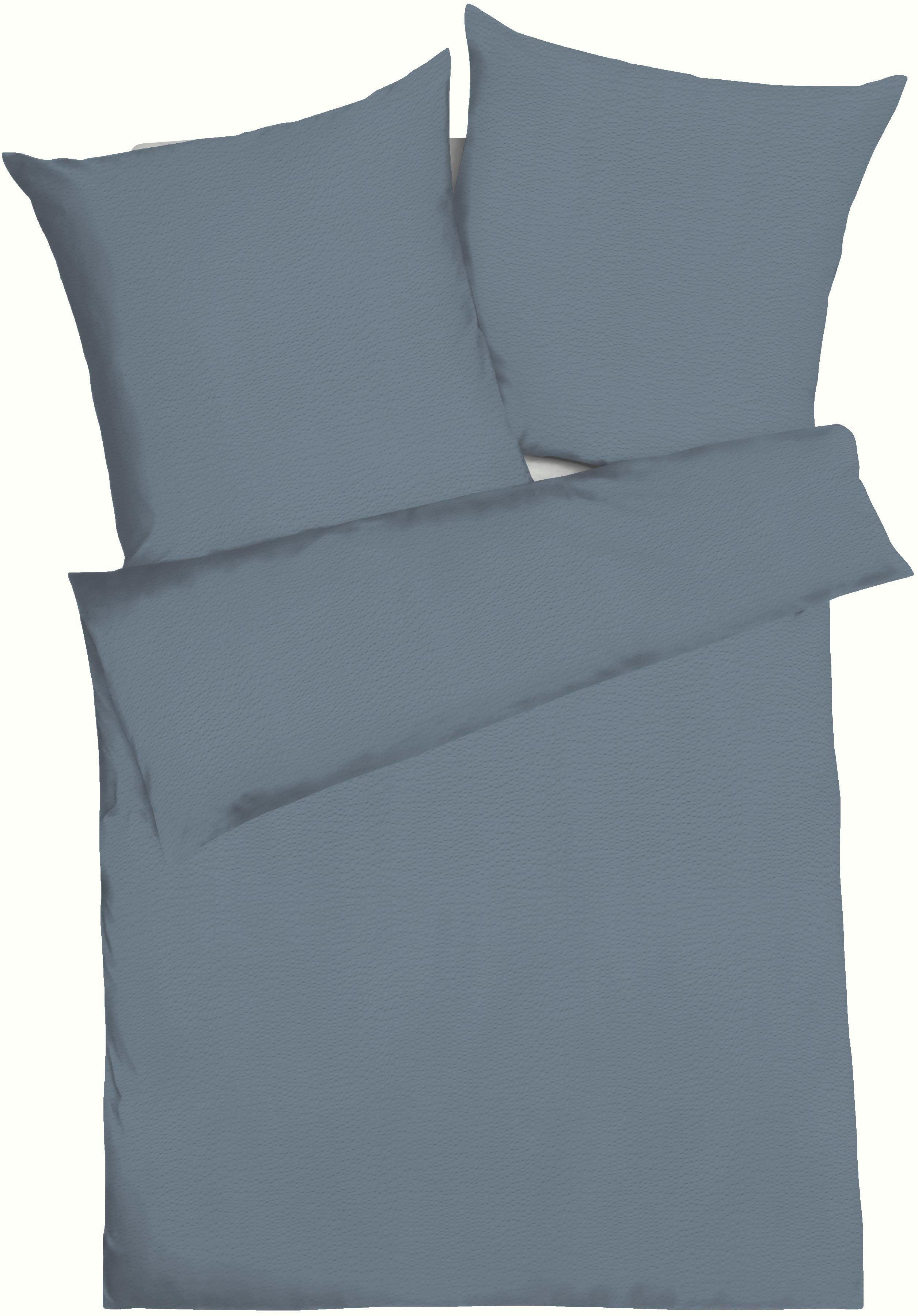 Kaeppel Bettwäsche Uni, Seersucker, 2 teilig, günstig online kaufen