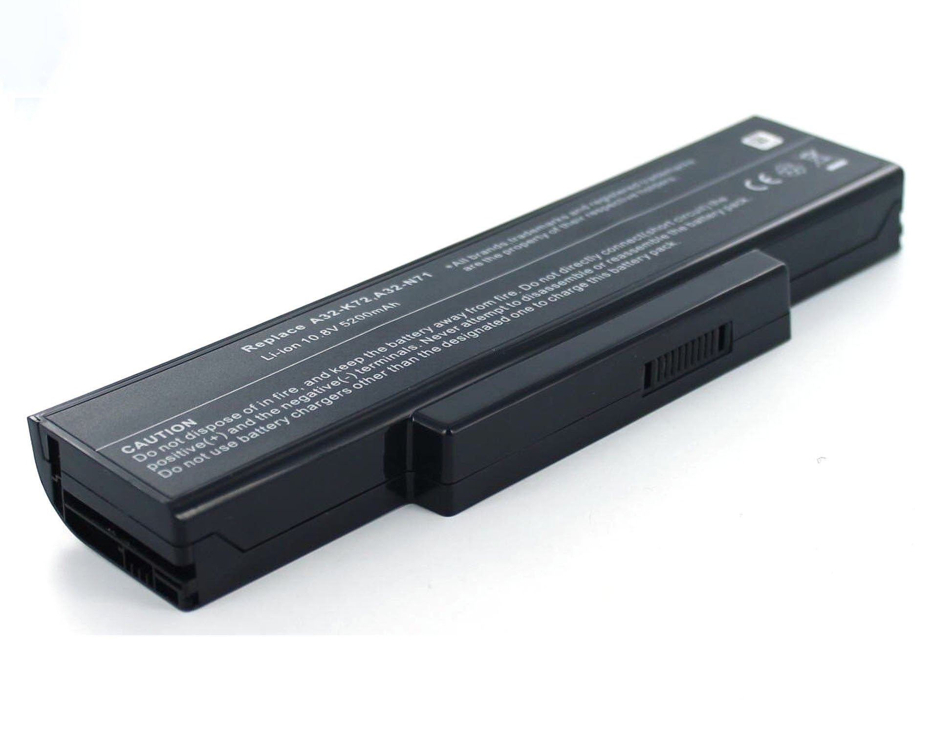 MobiloTec Akku kompatibel mit Asus A32-N71 Akku Akku 4400 mAh (1 St) schwarz