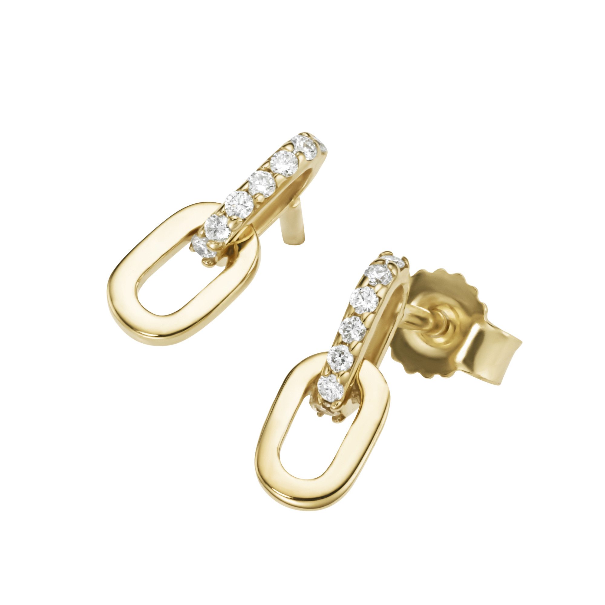 Luigi Merano Paar Ohrstecker beweglich mit Brillanten, Gold 585 günstig online kaufen
