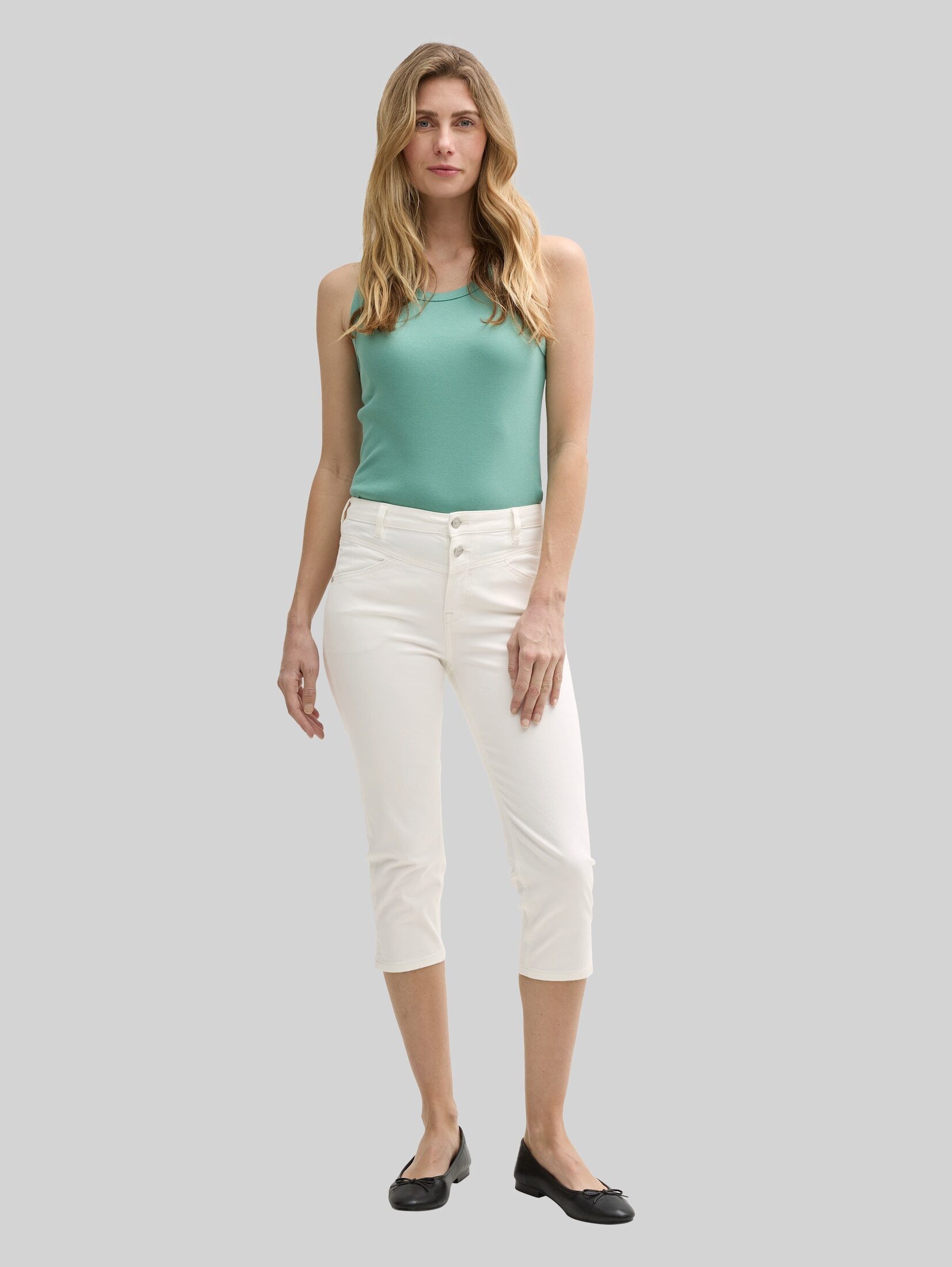TOM TAILOR Slim-fit-Jeans Jeanshosen TTKATE SLIM CAPRI Jeans